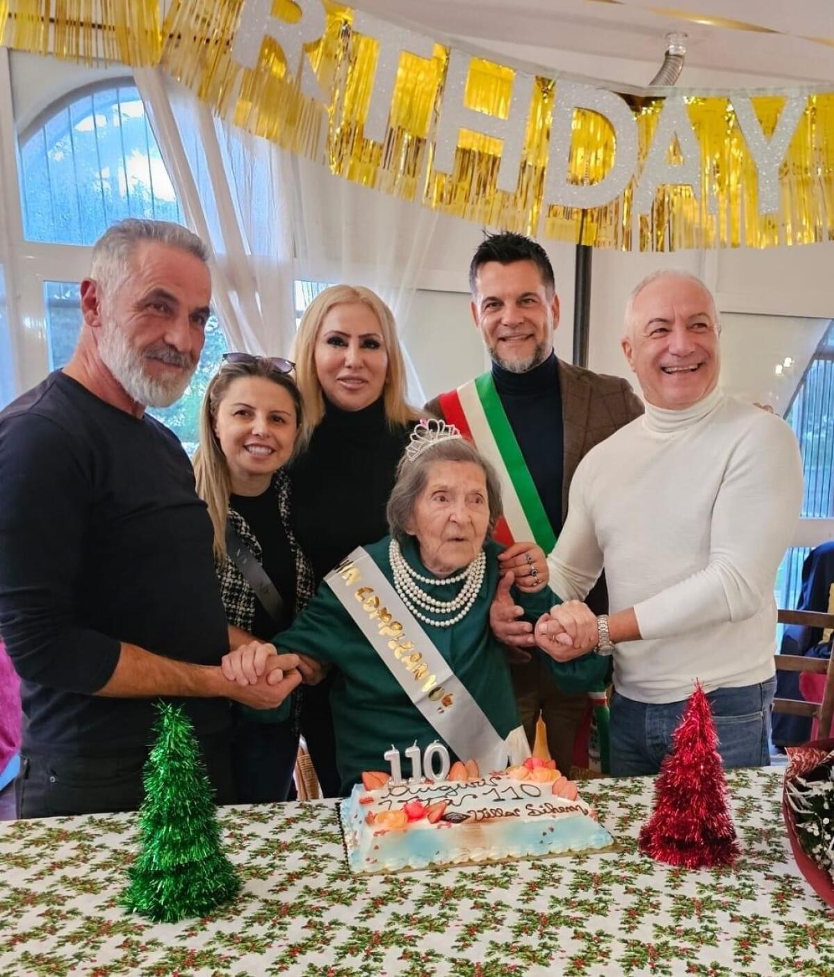 Aprilia - La signora Vita Italia festeggia i suoi 110 anni - 