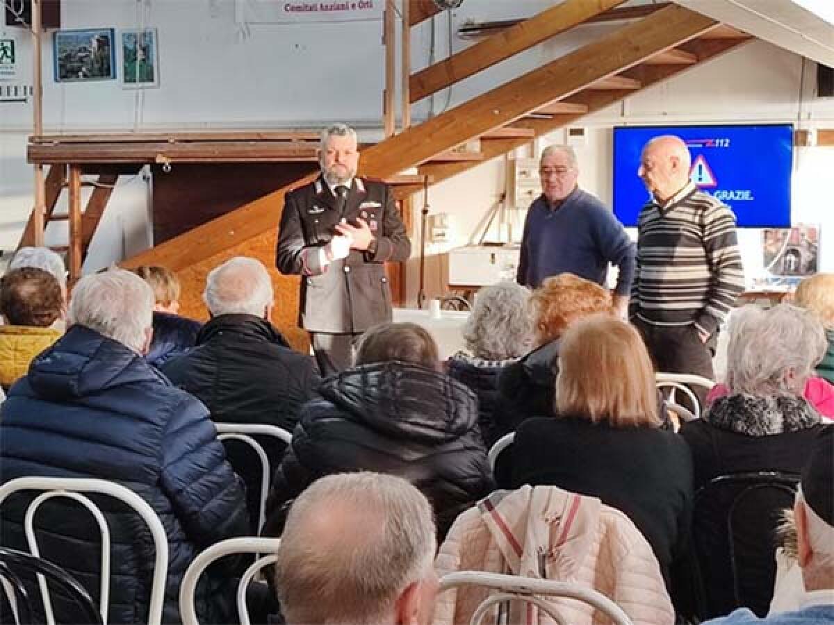 Come difendersi dalle truffe: a Cori un incontro dei Carabinieri con gli anziani del Centro “Argento Vivo”. - 