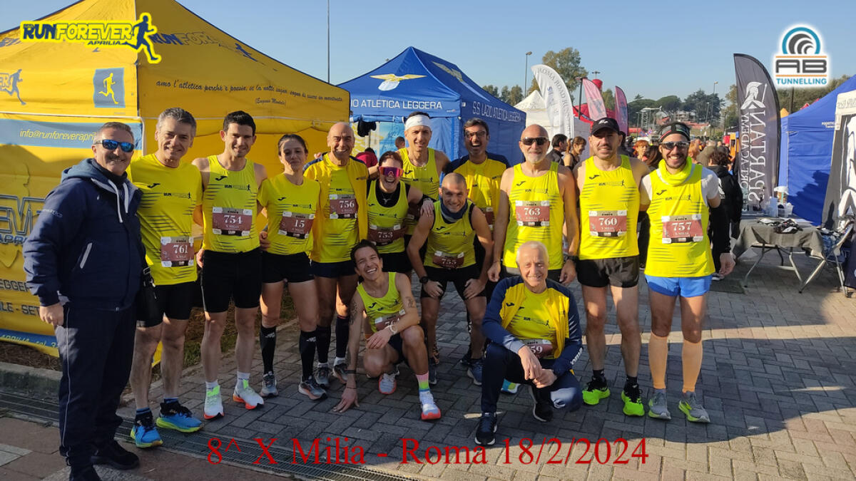 8^ X Milia e Maratona di San Valentino, la Runforever Aprilia c'è - 