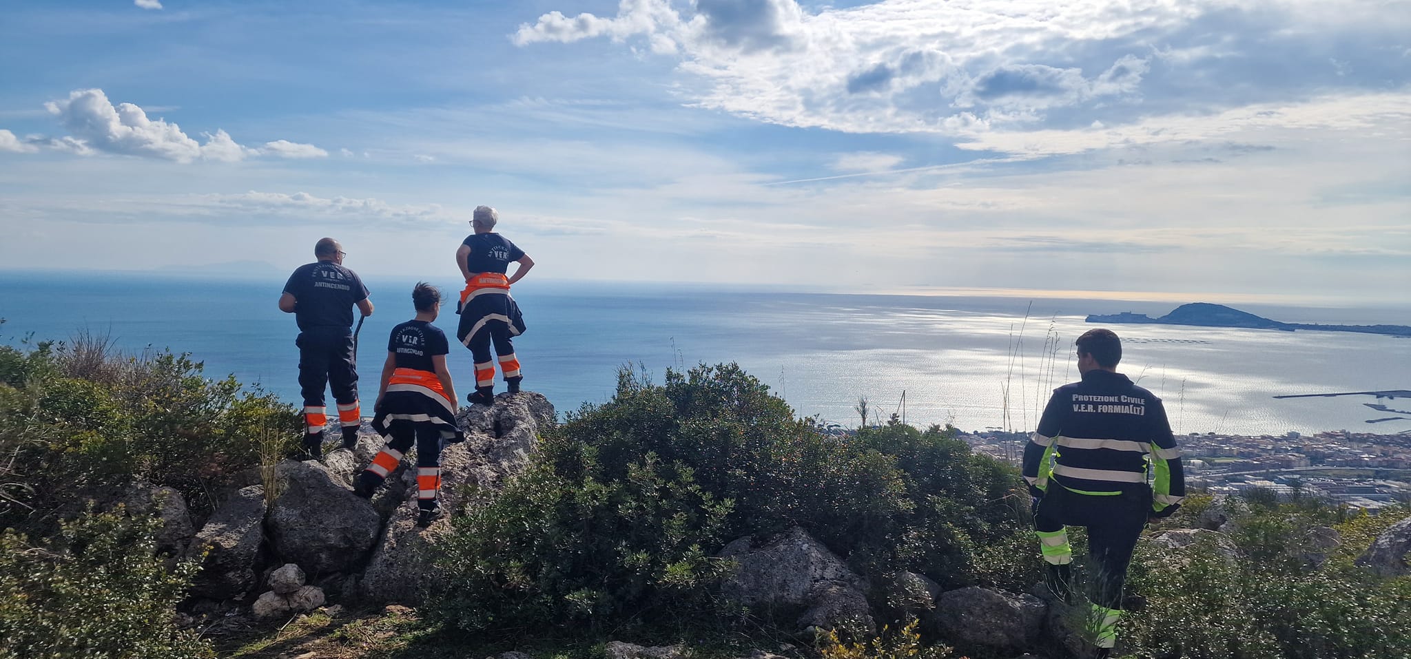le ricerche di Gianni Filosa da parte dei volontari della Protezione Civile"Ver sud Pontino Formia"
