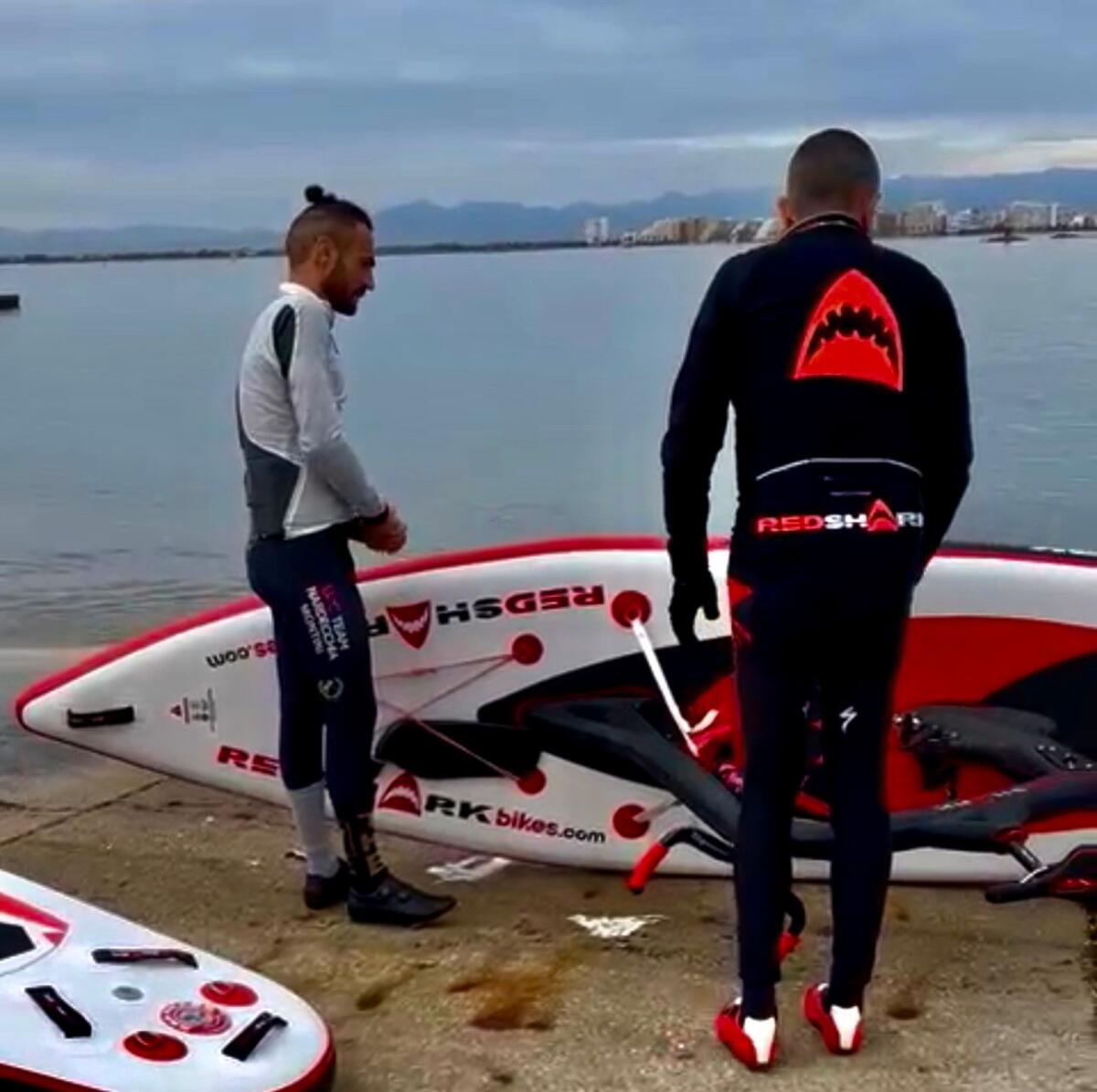 Nuova sfida per Cristian Nardecchia, traversata in mare in acquabike - 