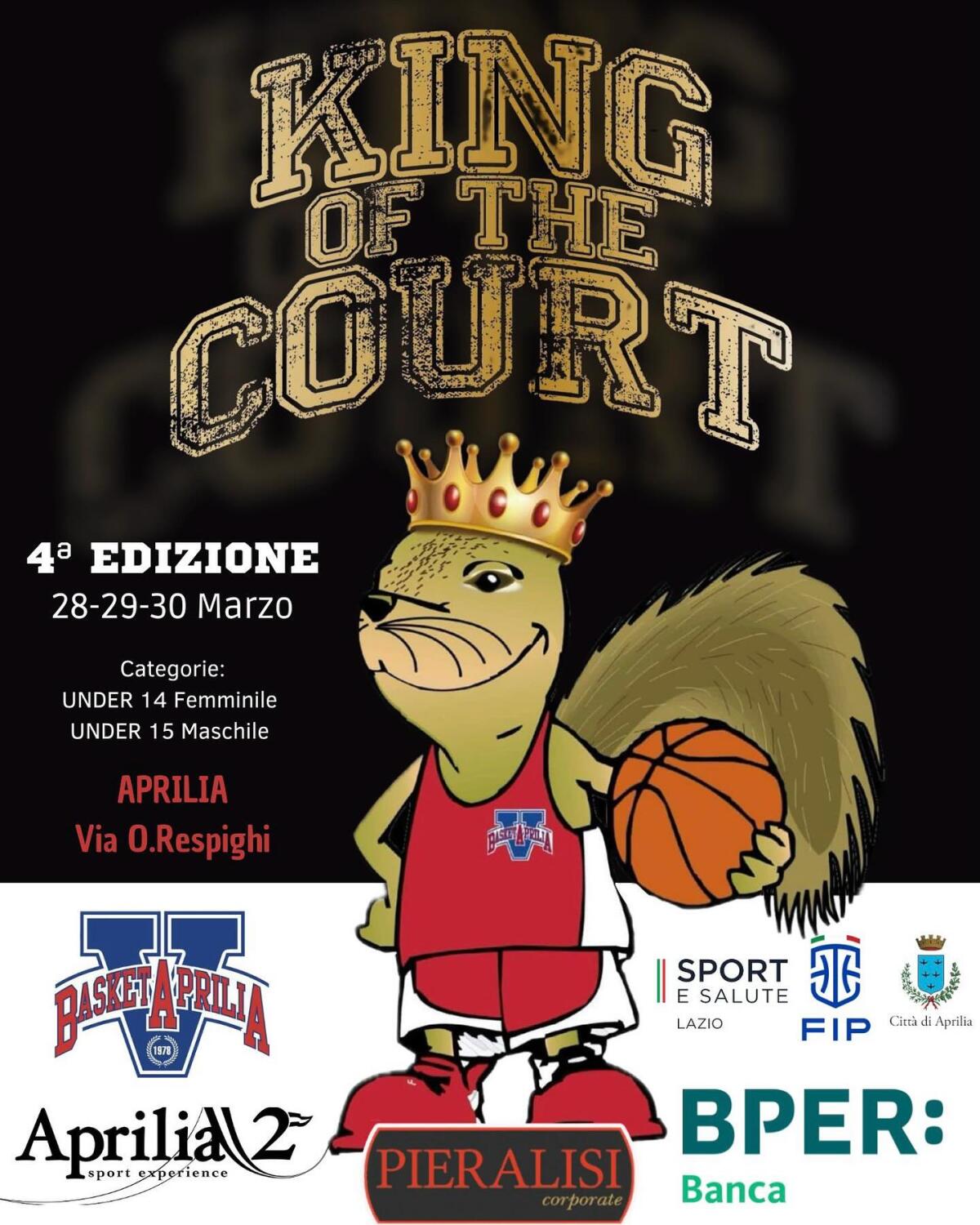 Da oggi a sabato alla Virtus Basket Aprilia va in scena la quarta edizione del torneo “King Of The Court”. - 