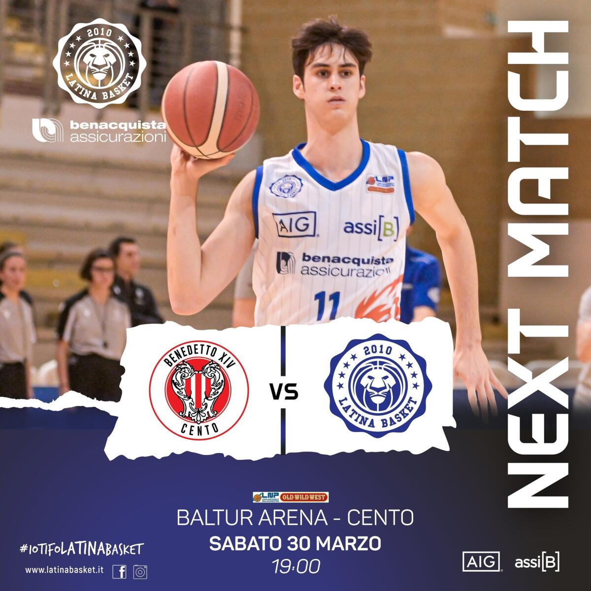 Basket A2: Latina questo sabato al “Baltur Arena” affronta i padroni di casa del Cento. - 