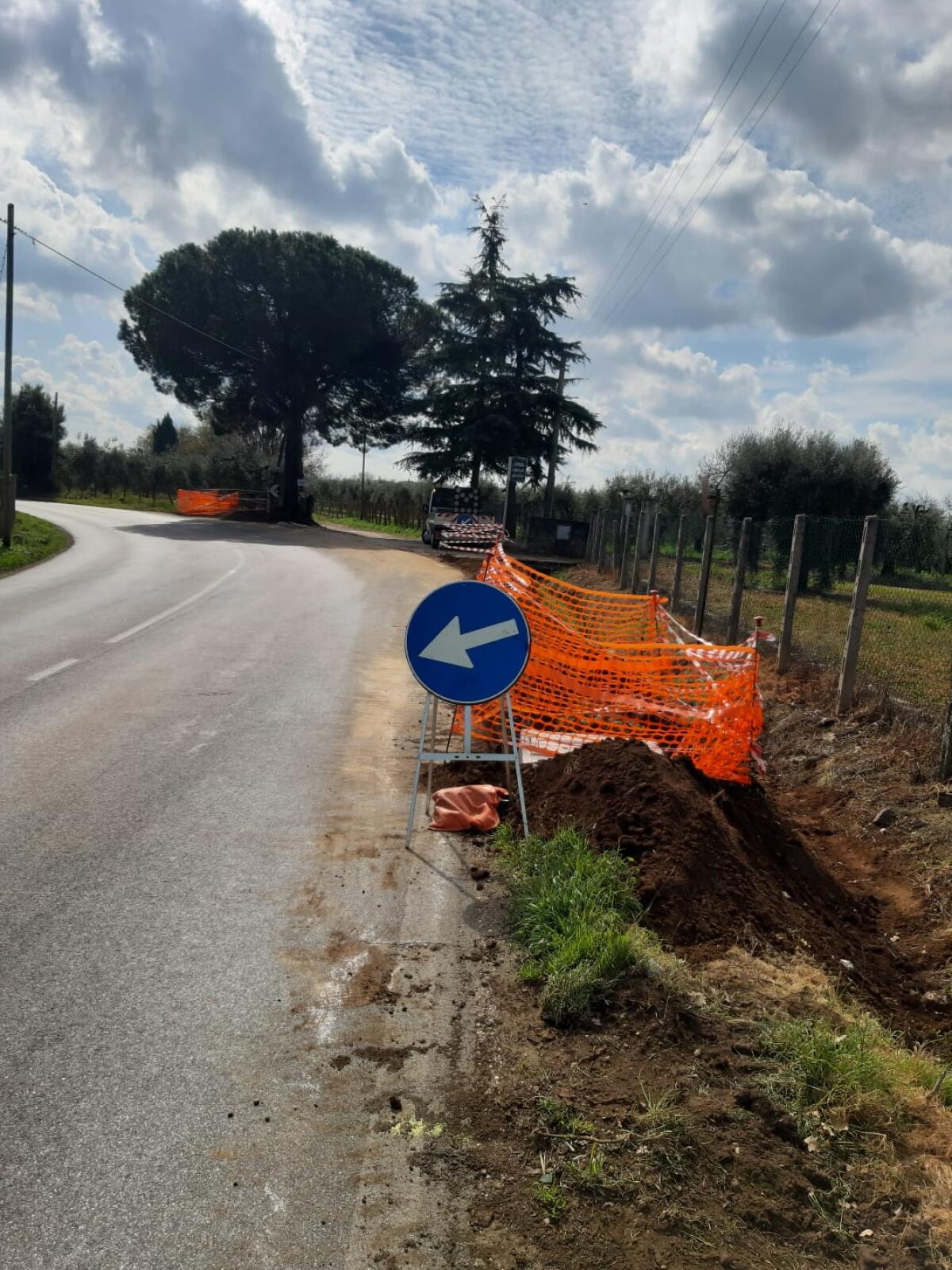 In corso la messa in sicurezza della Strada Provinciale “Le Pastine” a Cori. - 