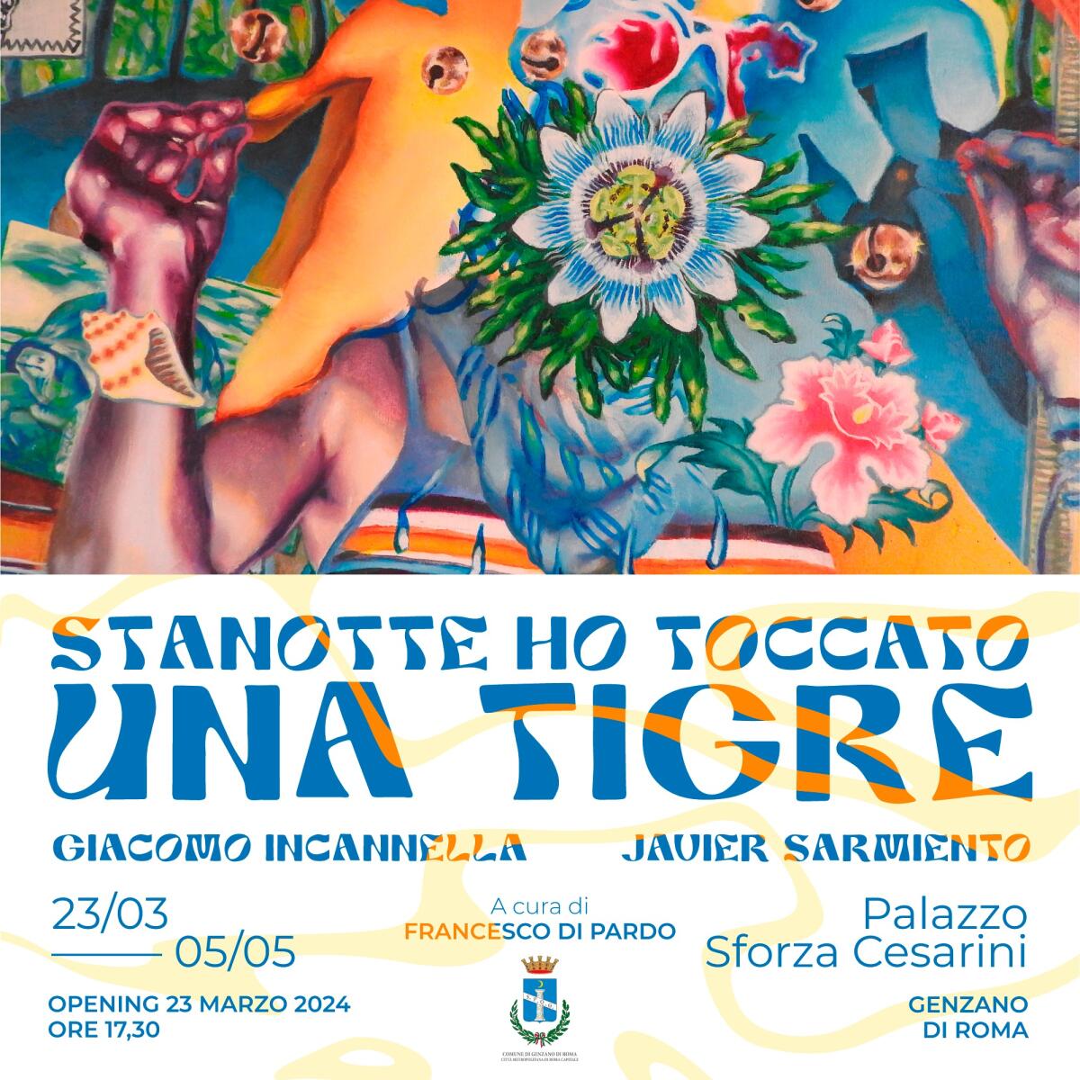 “Stanotte ho toccato una tigre”:  fino al 5 maggio la mostra pittorica al Palazzo Sforza Cesarini di Genzano. - 