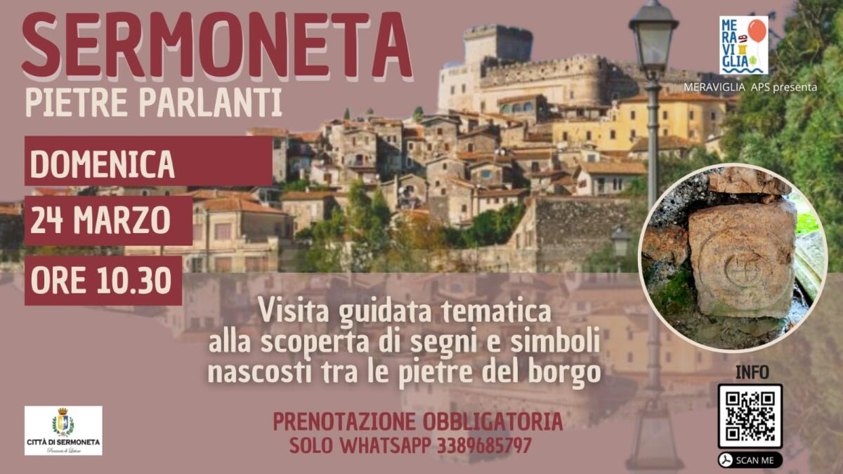 Alla scoperta di Sermoneta attraverso le “pietre parlanti”: domenica 24 marzo visita guidata. - 