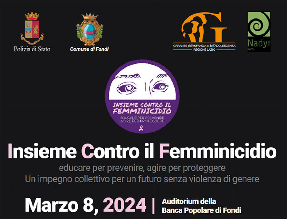 Giornata internazionale della donna, oggi il convegno con gli studenti organizzato dalla Questura di Latina. - 
