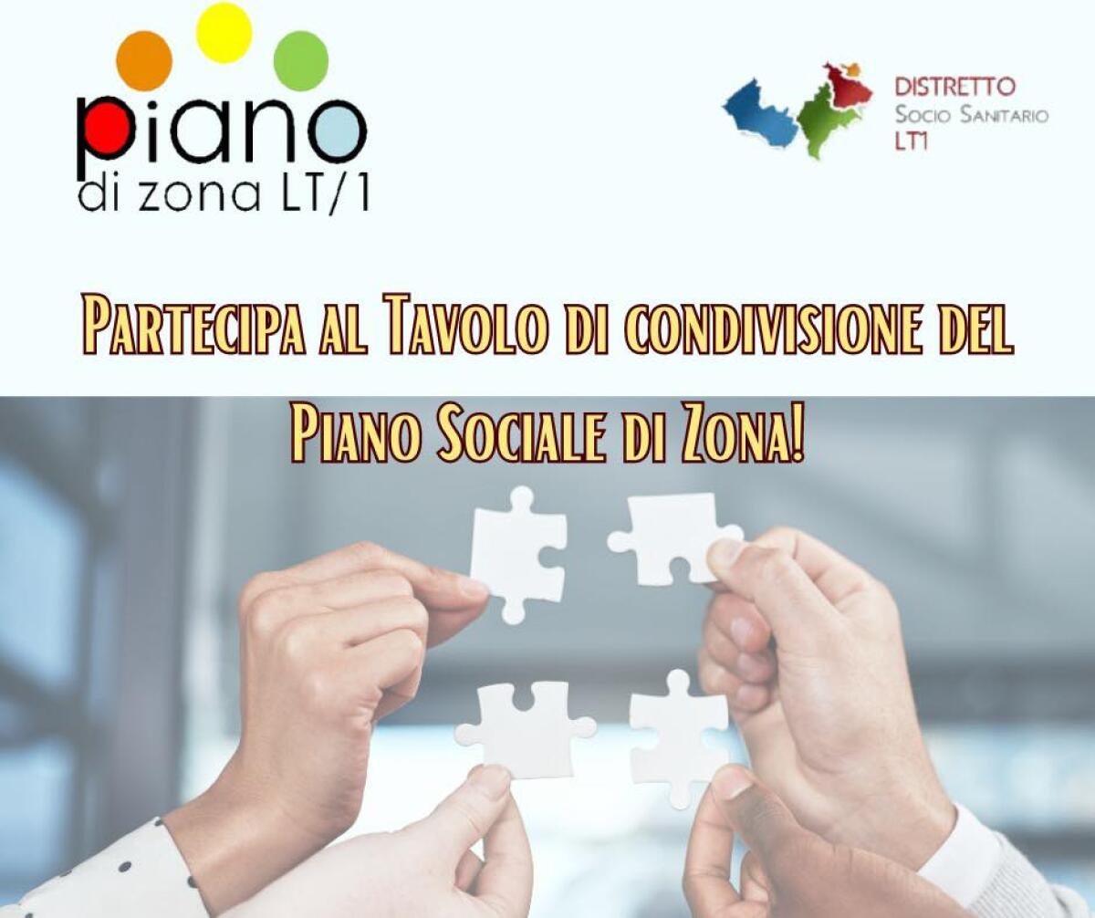 Piano sociale di Zona 2024-2026: ad Aprilia un incontro pubblico per condividere la programmazione con i cittadini. - 