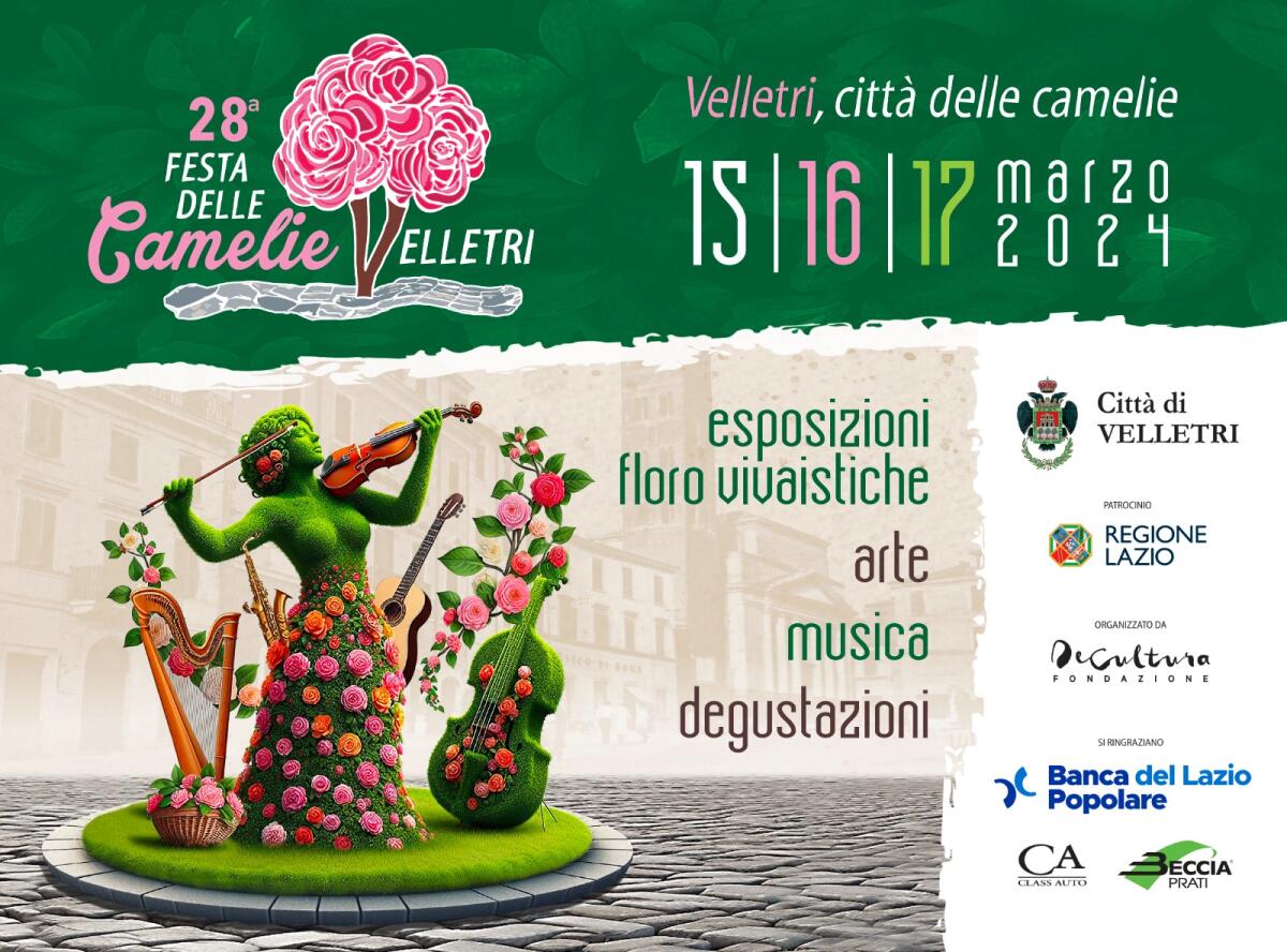 Dal 15 al 17 Marzo a Velletri torna l’attesa “Festa delle Camelie”, con tanti eventi in programma. - 