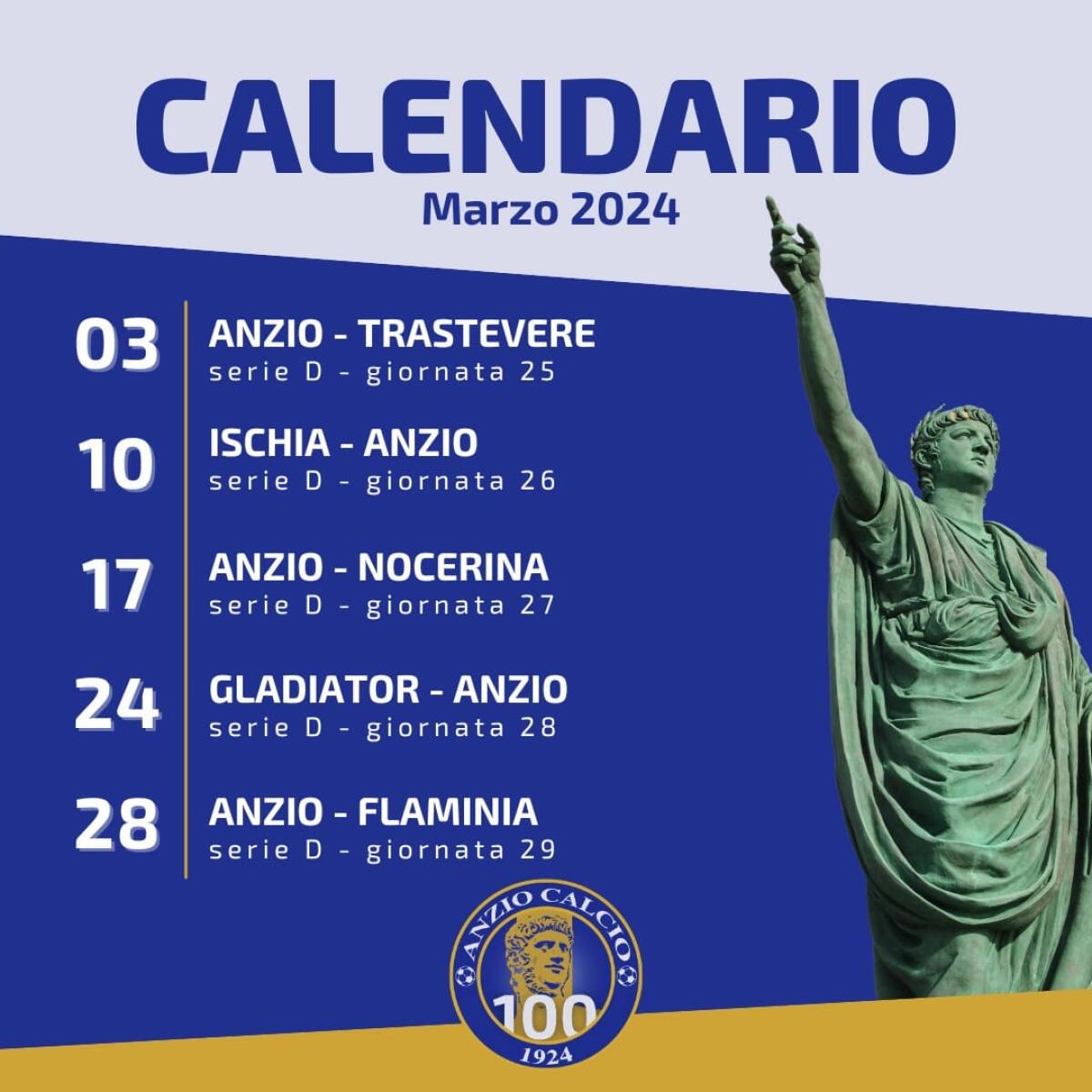 Calcio di serie D: questa domenica il big match tra l’Anzio ed il Trastevere. - 