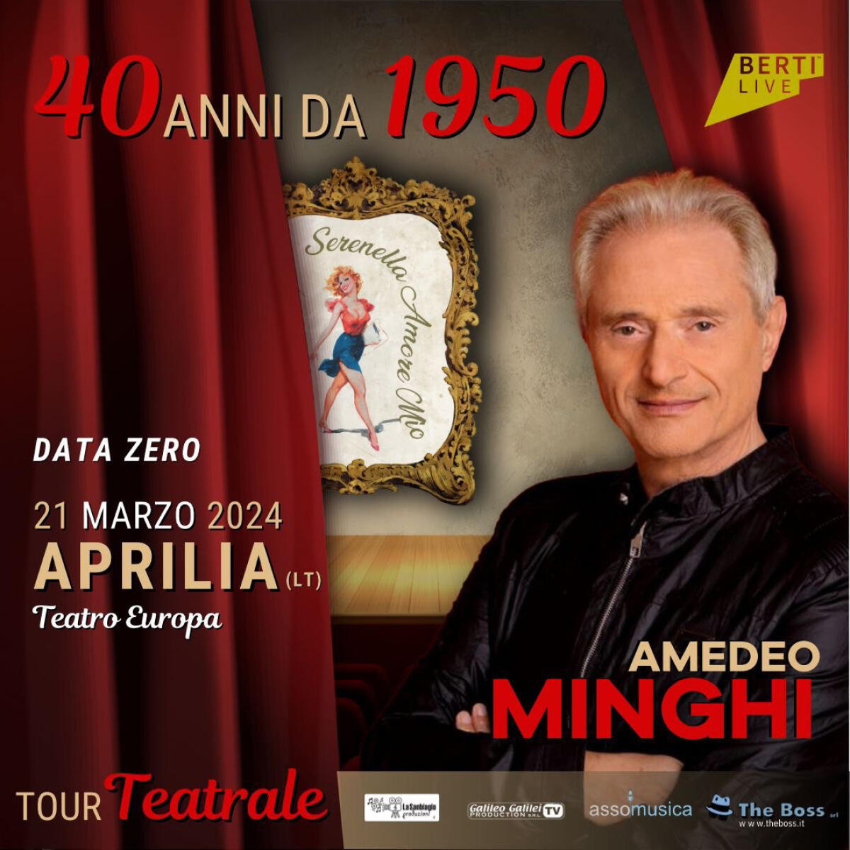 Amedeo Minghi questa sera in concerto al Teatro Europa di Aprilia con la data zero del suo tour “40 anni da 1950” - 