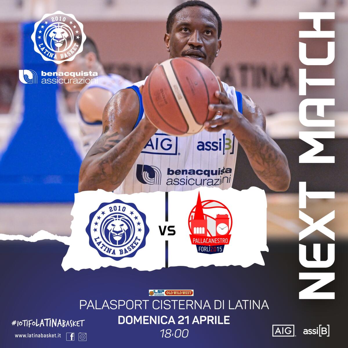 Basket A2: ultima determinante partita della fase a orologio per il Latina che affronta in casa Forlì. - 