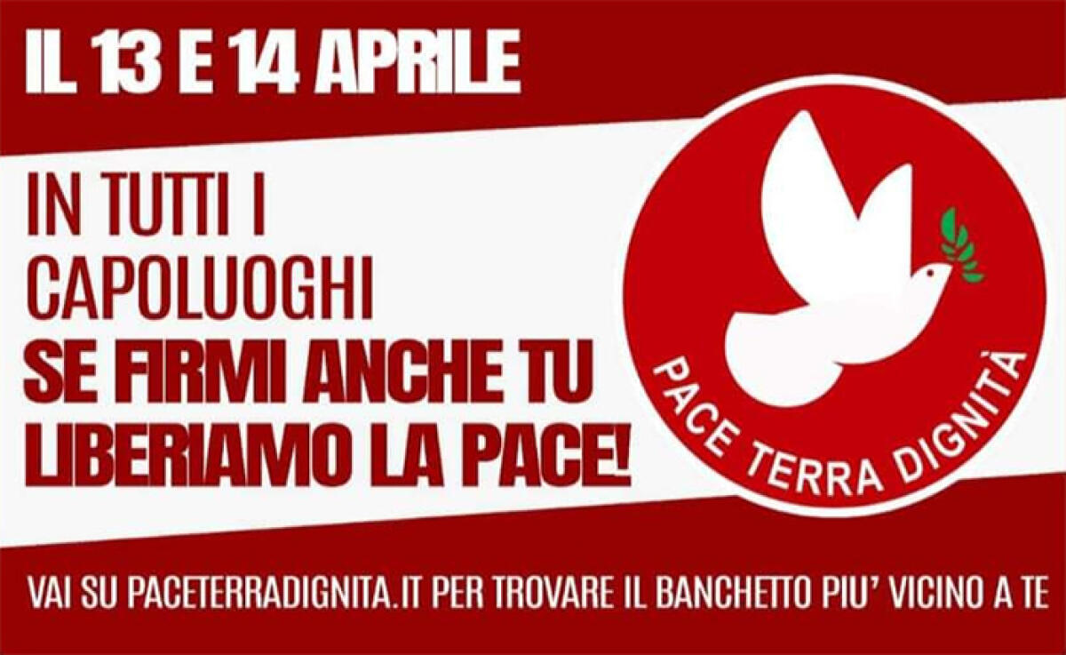 “Una firma contro la guerra”: ad Aprilia questo fine settimana i banchetti di Rifondazione Comunista. - 
