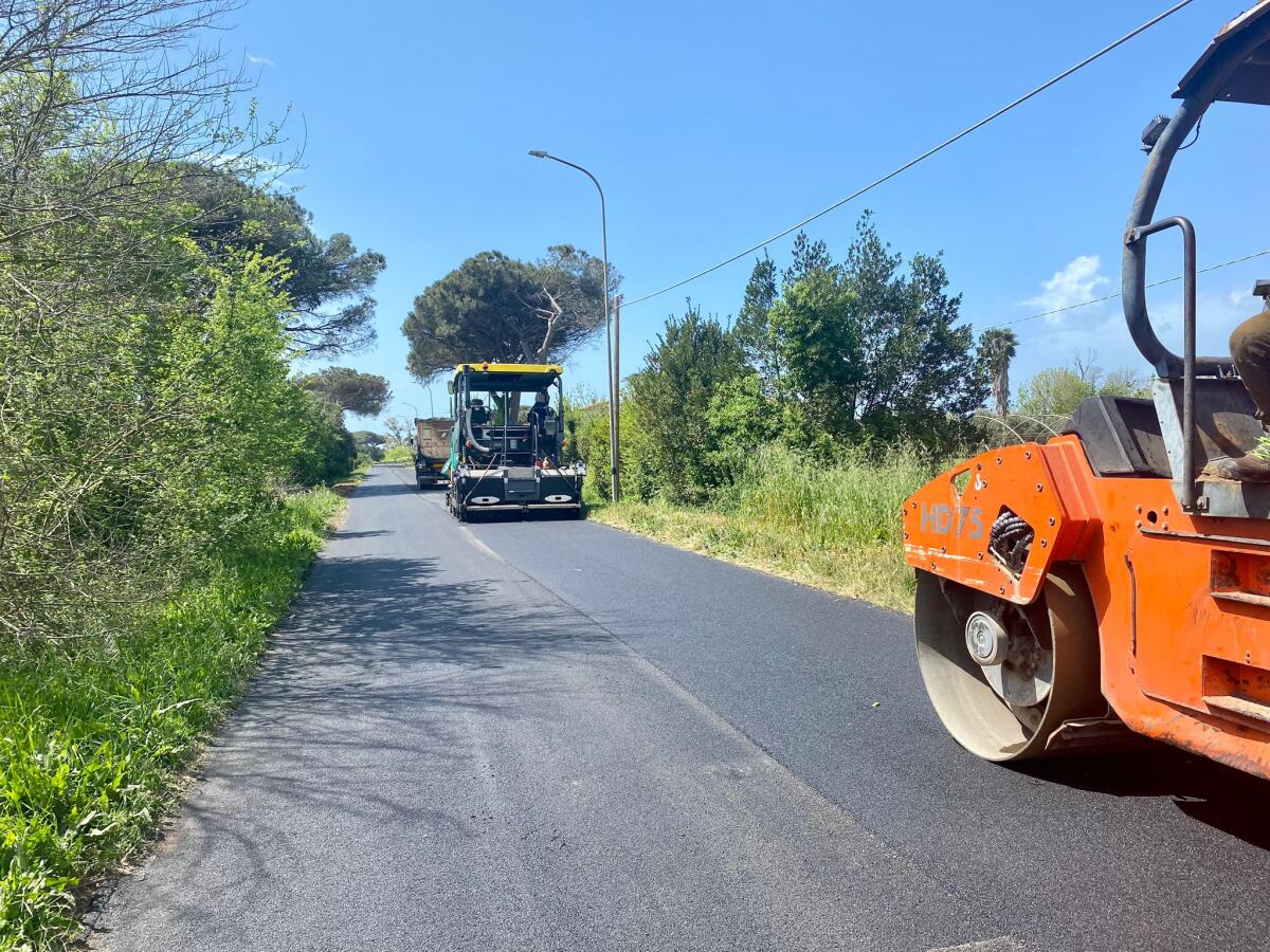 Completati a Latina i lavori sulla via del Mare, tra Borgo Grappa e Rio Martino. Strada riaperta al traffico. - 