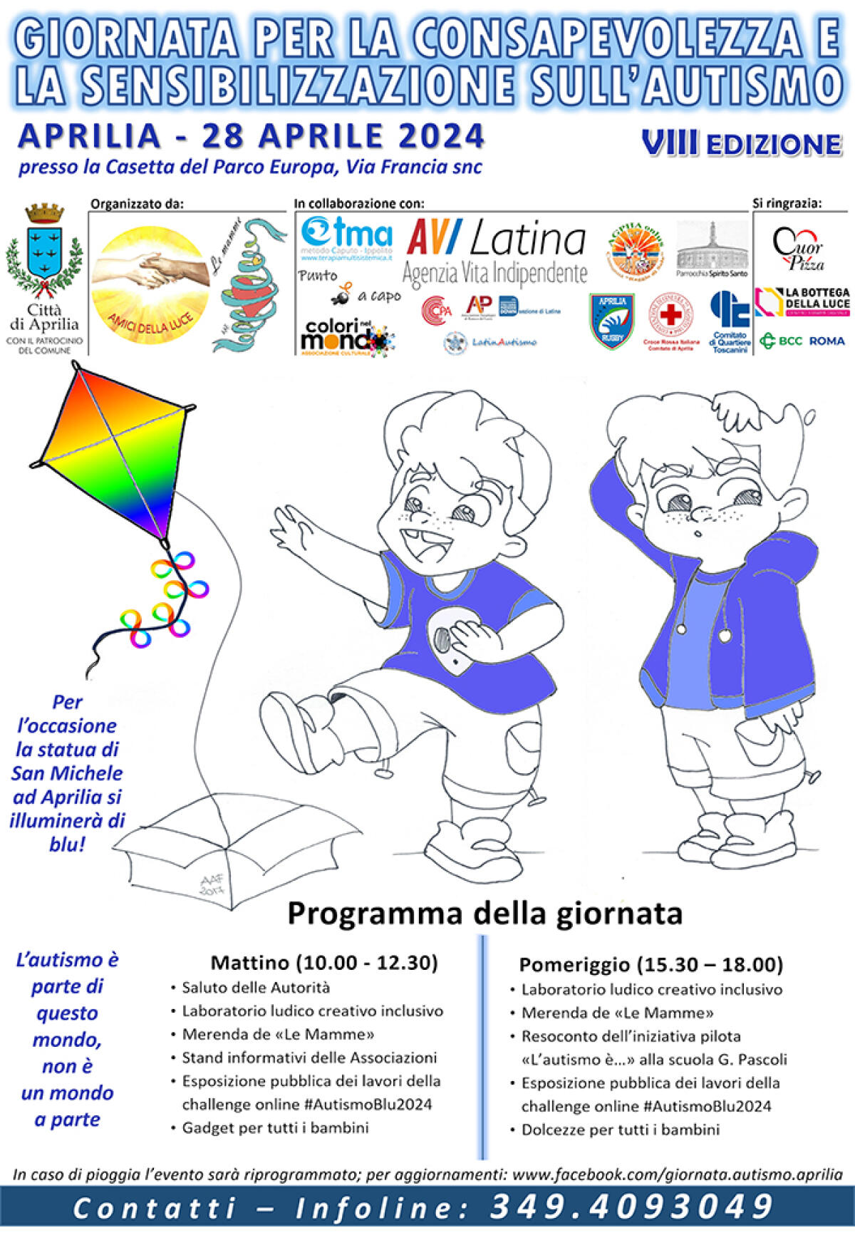 Sensibilizzazione sull’autismo, questa domenica 28 aprile al Parco Europa di Aprilia l’evento conclusivo della campagna. - 