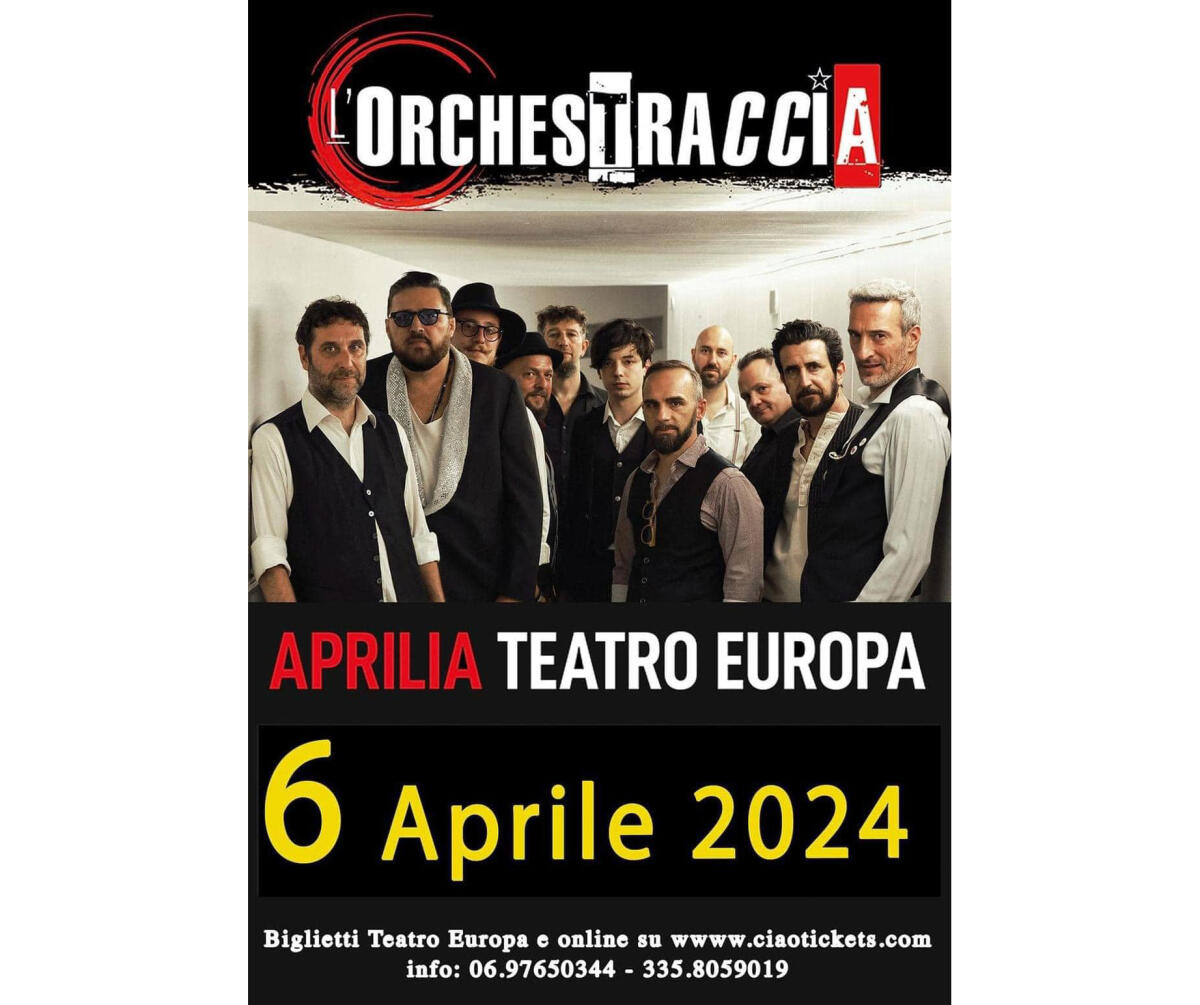 Aprilia - Marco Conidi questa sera  in concerto con l’Orchestraccia al Teatro Europa - 
