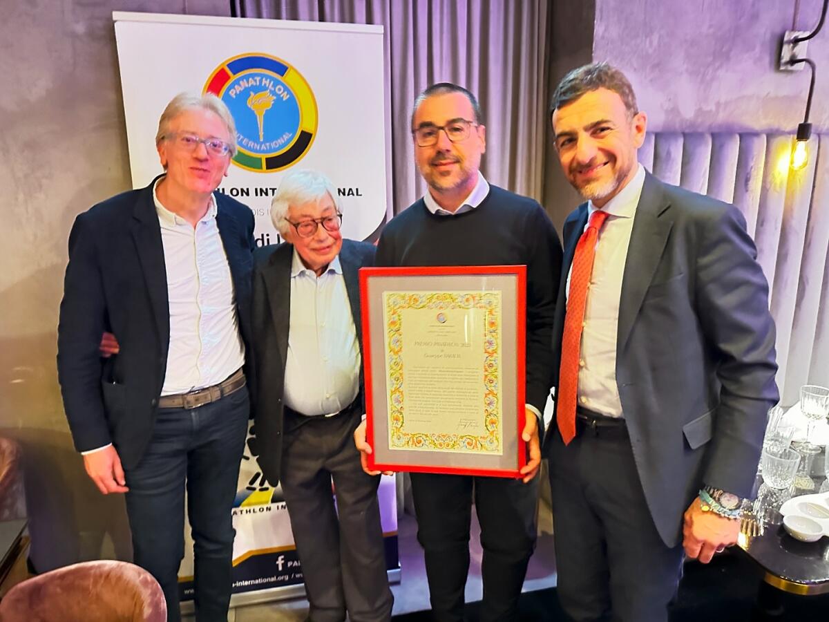Premio Panathlon per il Fair Play al giornalista Giuseppe Baratta - 