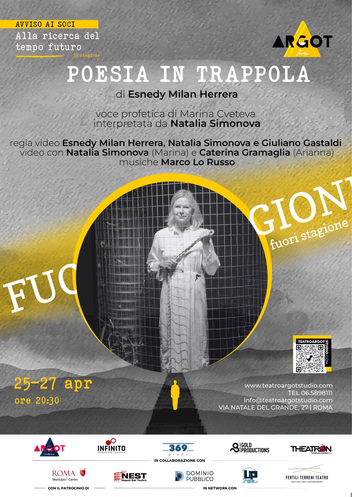 “Poesia in trappola” di Esnedy Milan Herrera al Teatro Argot di Roma. - 
