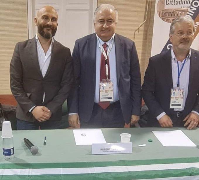 i Segretari generali di Cgil, Cisl e Uil di Latina, Giuseppe Massafra, Roberto Cecere e Luigi Garullo