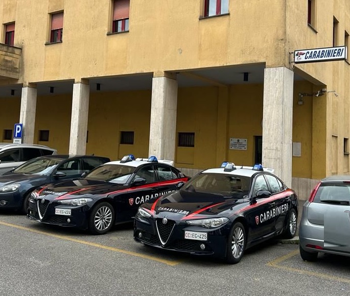 i Carabinieri intervenuti all'outlet di Valmontone