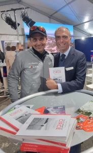 L'ultramaratoneta Giorgio Calcaterra con Stefano Orsini