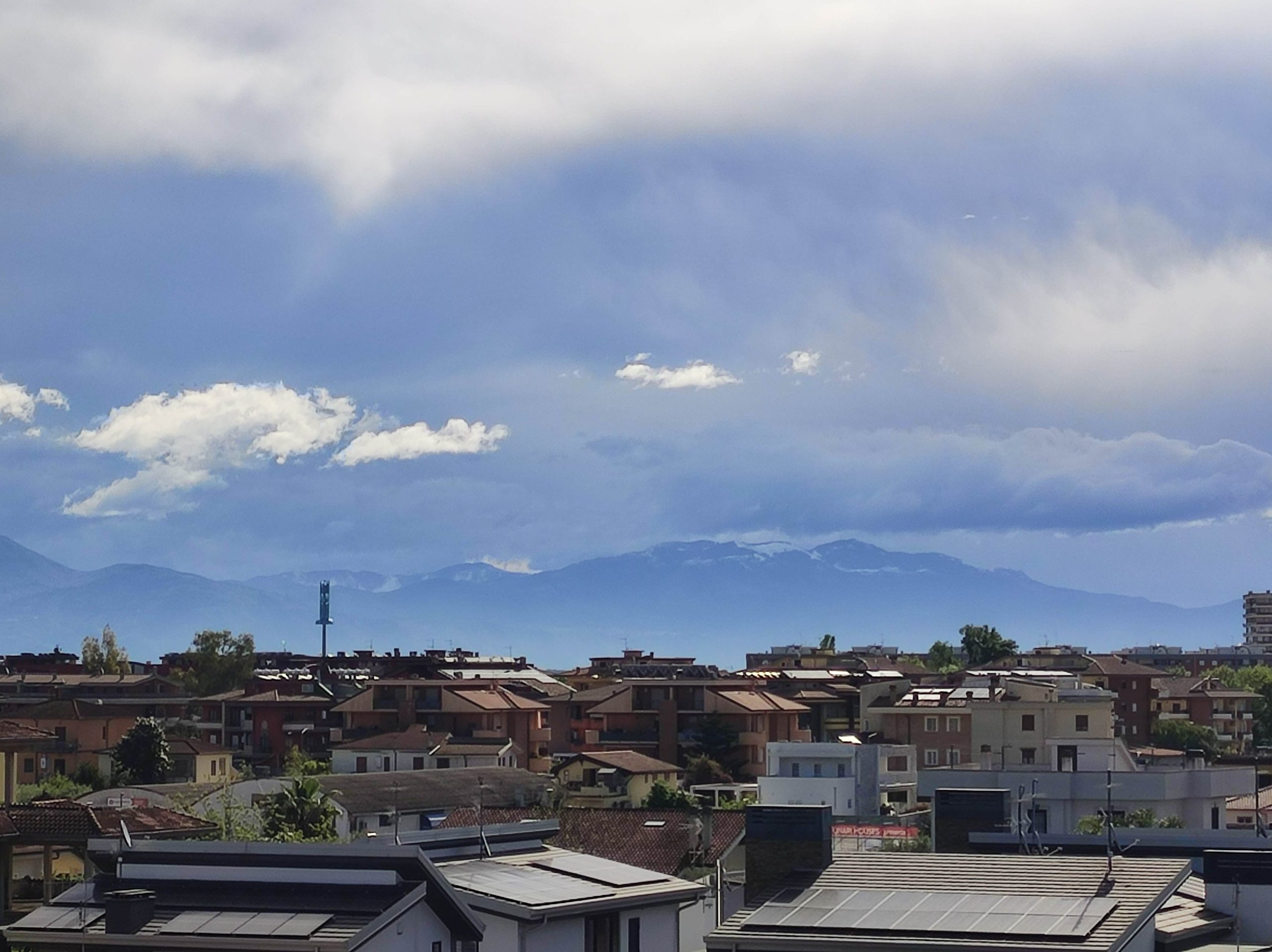 neve sulla Semprevisa, vista da Aprilia