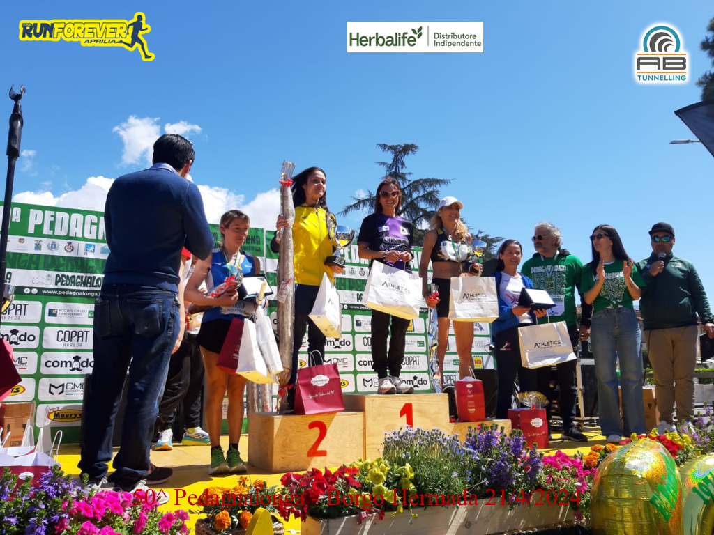 Pamela Gabrielli della Runforever Aprilia 2^ donna assoluta