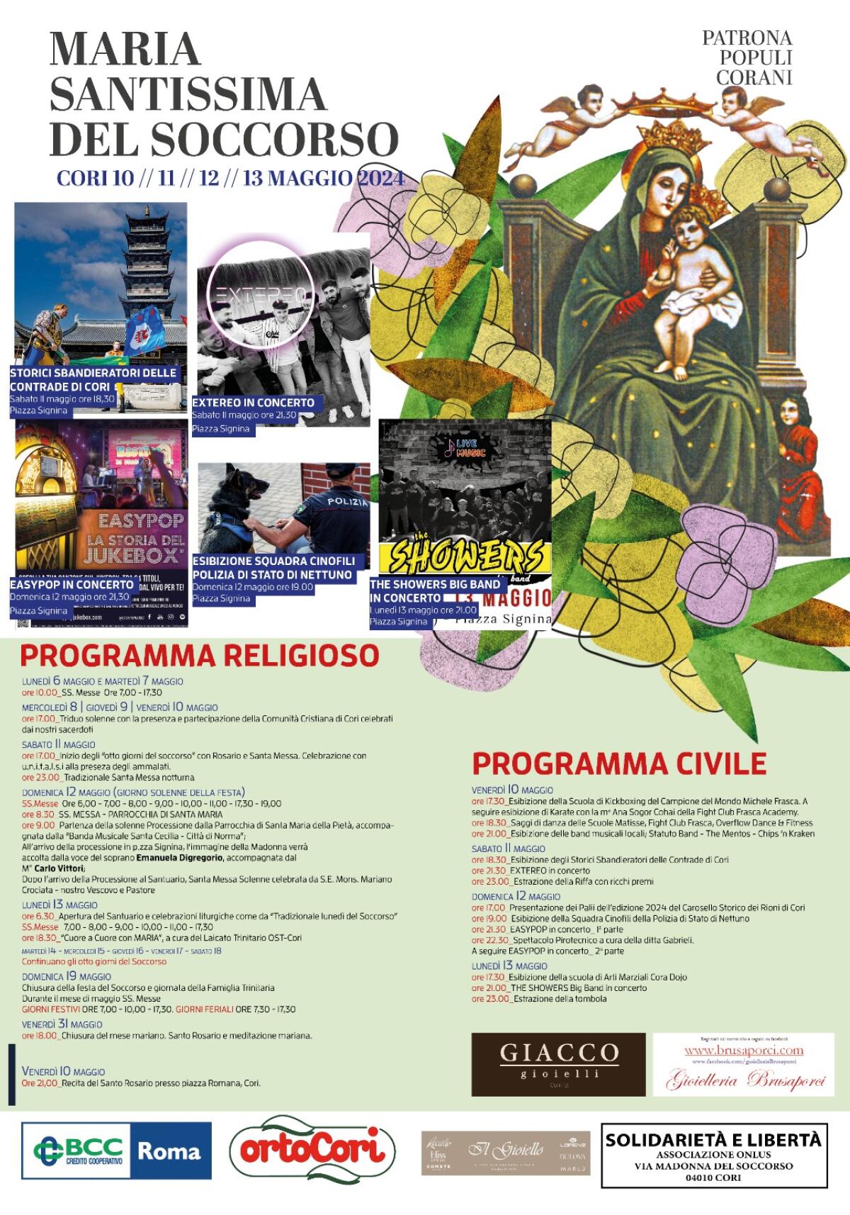 A Cori torna la Festa della Madonna del Soccorso - 