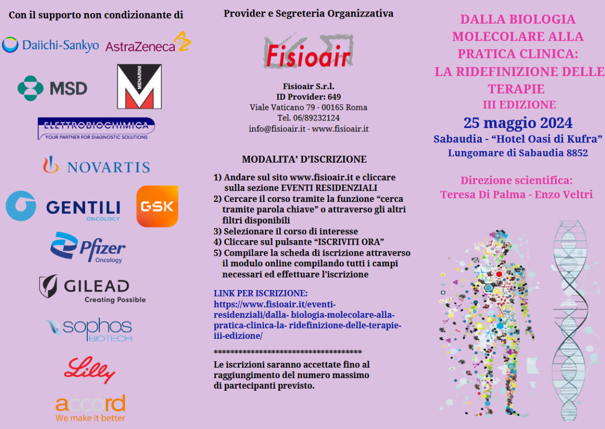 A Sabaudia "Dalla Biologa molecolare alla pratica clinica: la ridefinizione delle terapie" - 