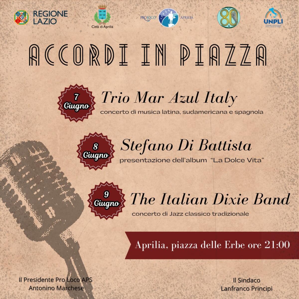 Accordi in Piazza: ad Aprilia il grande jazz. Tra gli ospiti il noto sassofonista Stefano Di Battista - 