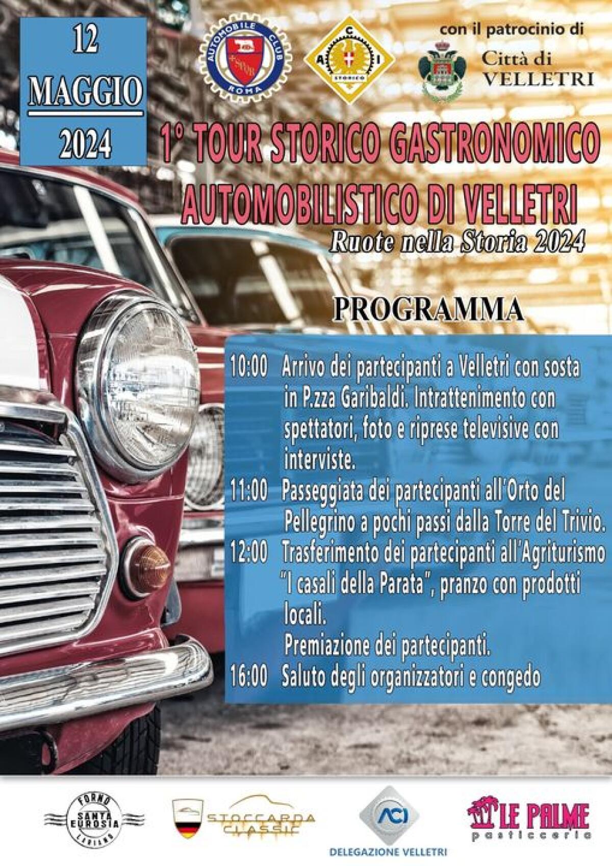 A Velletri questa domenica il “1° Tour Storico Automobilistico” organizzato dall’Automobile Club Roma. - 