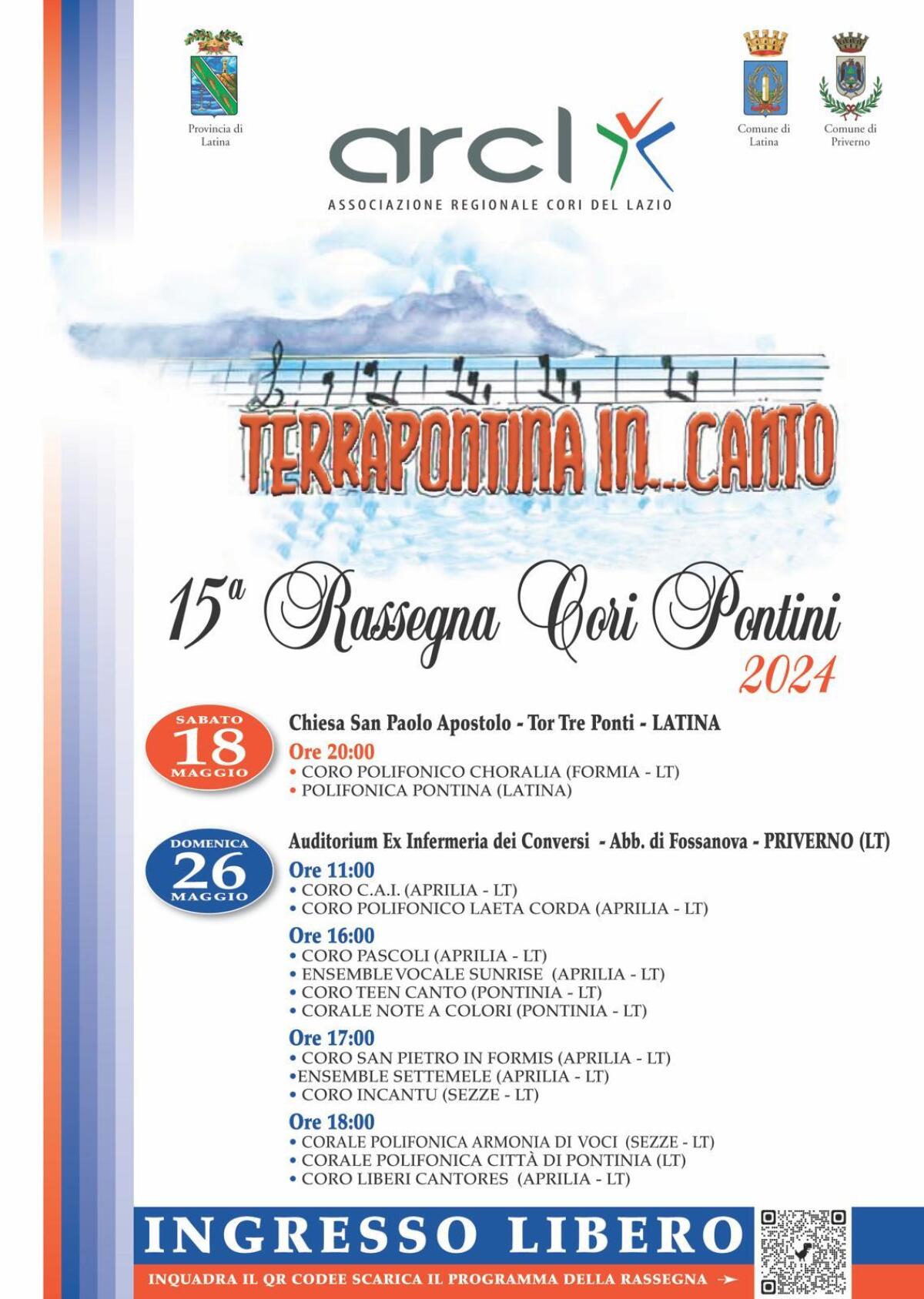 “Terrapontina in… canto”, a Priverno la 15esima edizione - 