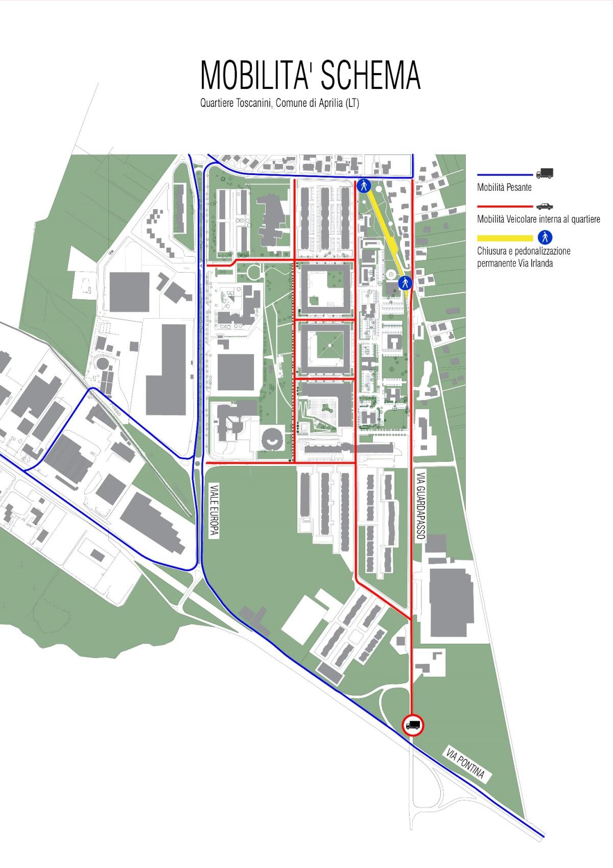 Al via la riqualificazione del quartiere Toscanini, ad Aprilia: dal 10 giugno la chiusura definitiva di via Irlanda. - 