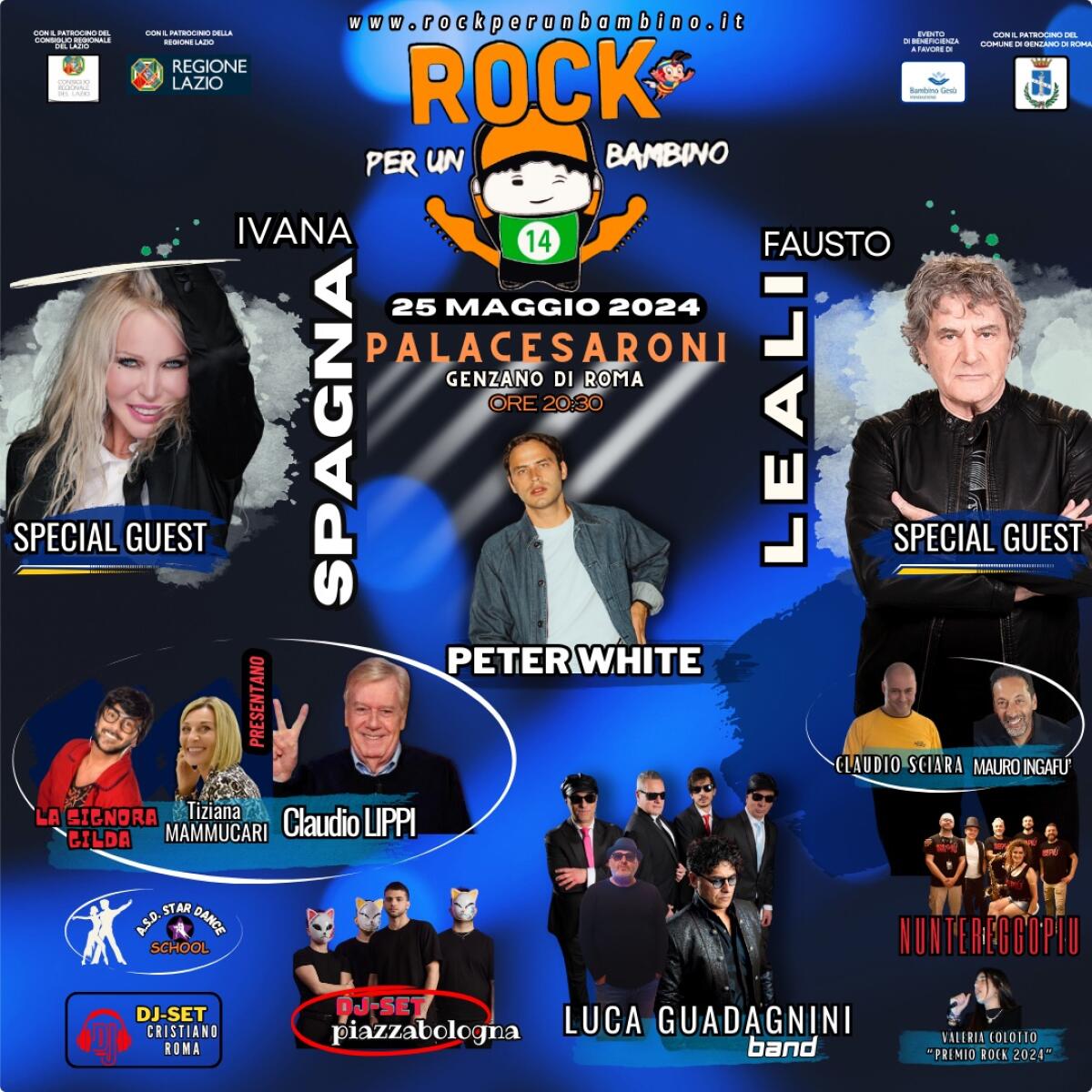 Questo sabato sera a Genzano l’evento benefico “Rock per un Bambino”! Tra gli ospiti, Ivana Spagna e Fausto Leali. - 