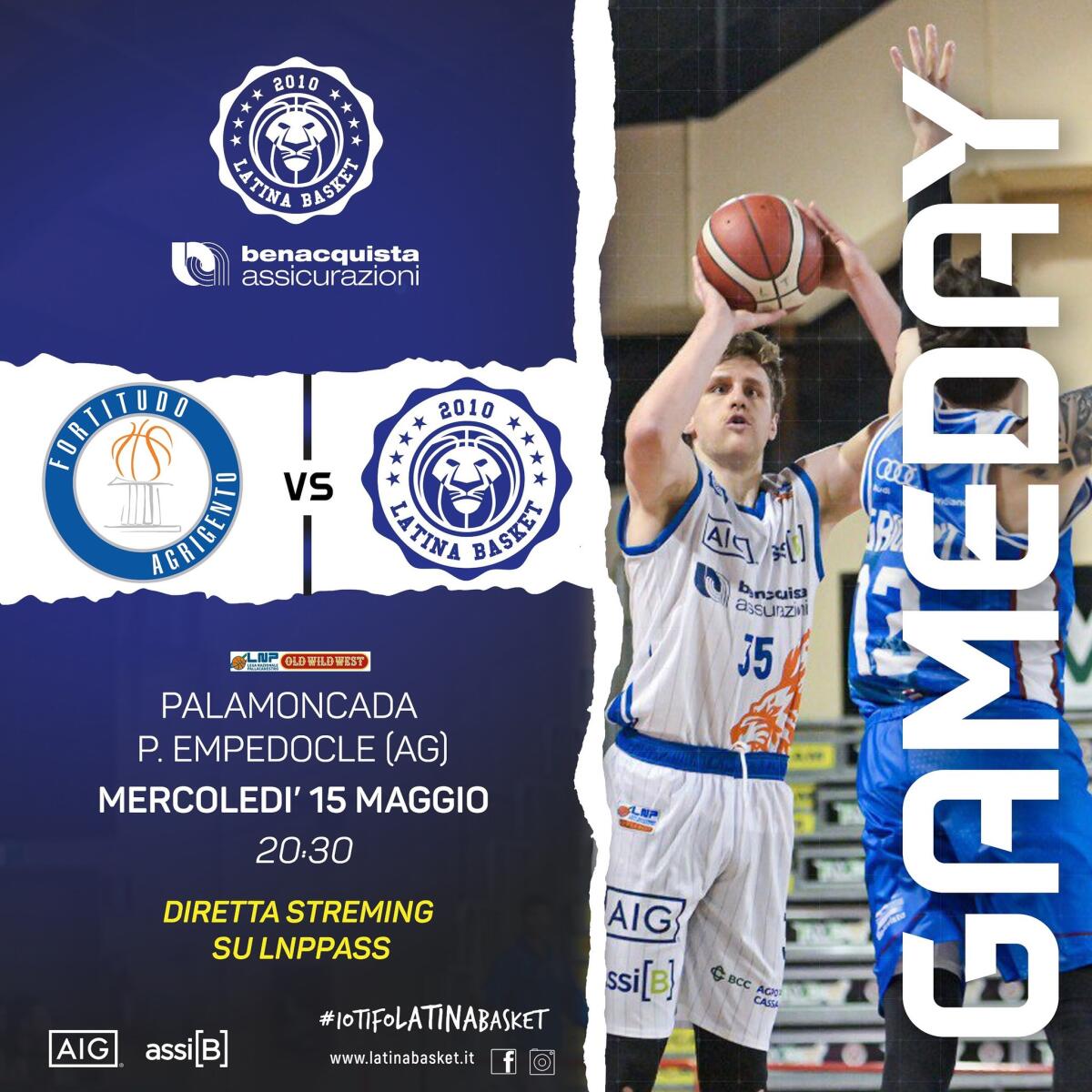 Basket A2, Post Season: stasera il Latina al “PalaMoncaga” affronta i locali della Fortitudo Agrigento. - 
