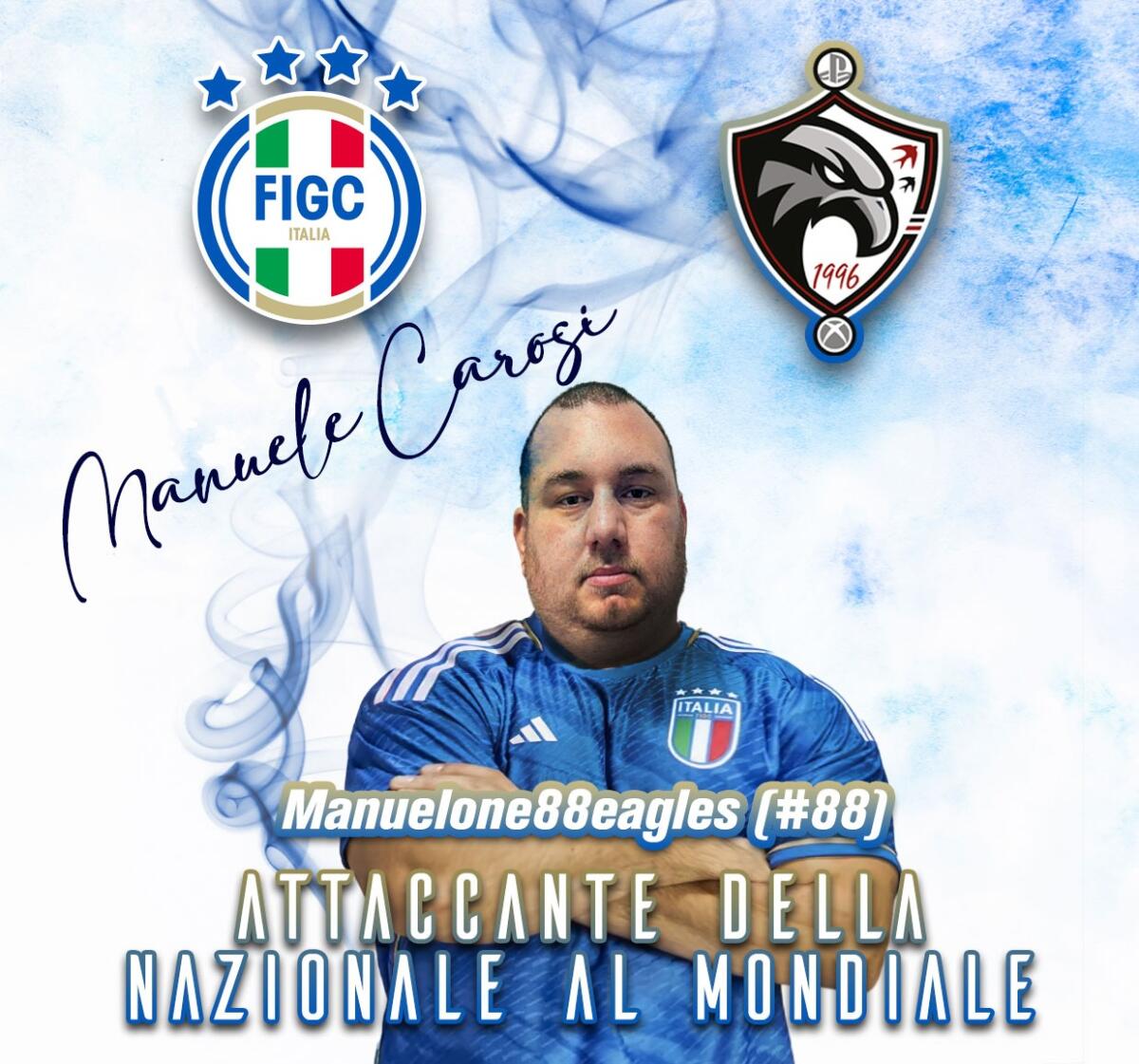 L’apriliano Manuele Carosi, player della Eagles Esports Calcio a 5 attaccante della Nazionale al Mondiale. - 