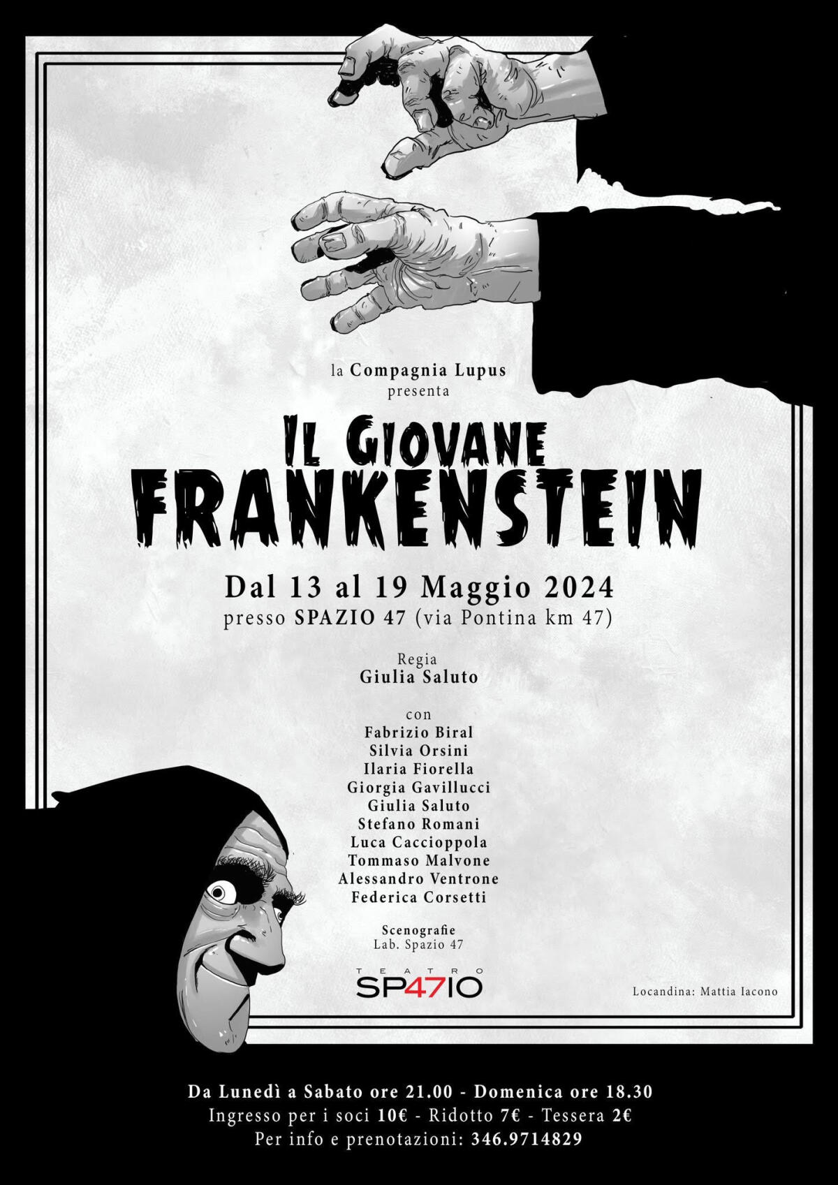 Aprilia - In scena la compagnia Lupus con "Il Giovane Frankestein" - 