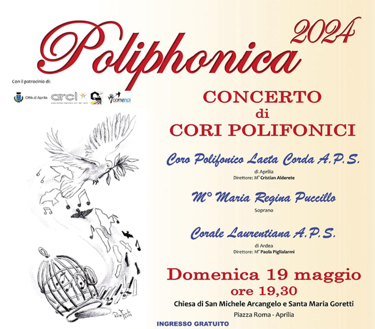 “Poliphonica 2024”: questa domenica ad Aprilia torna la rassegna organizzata dall’associazione “Laeta Corda”. - 