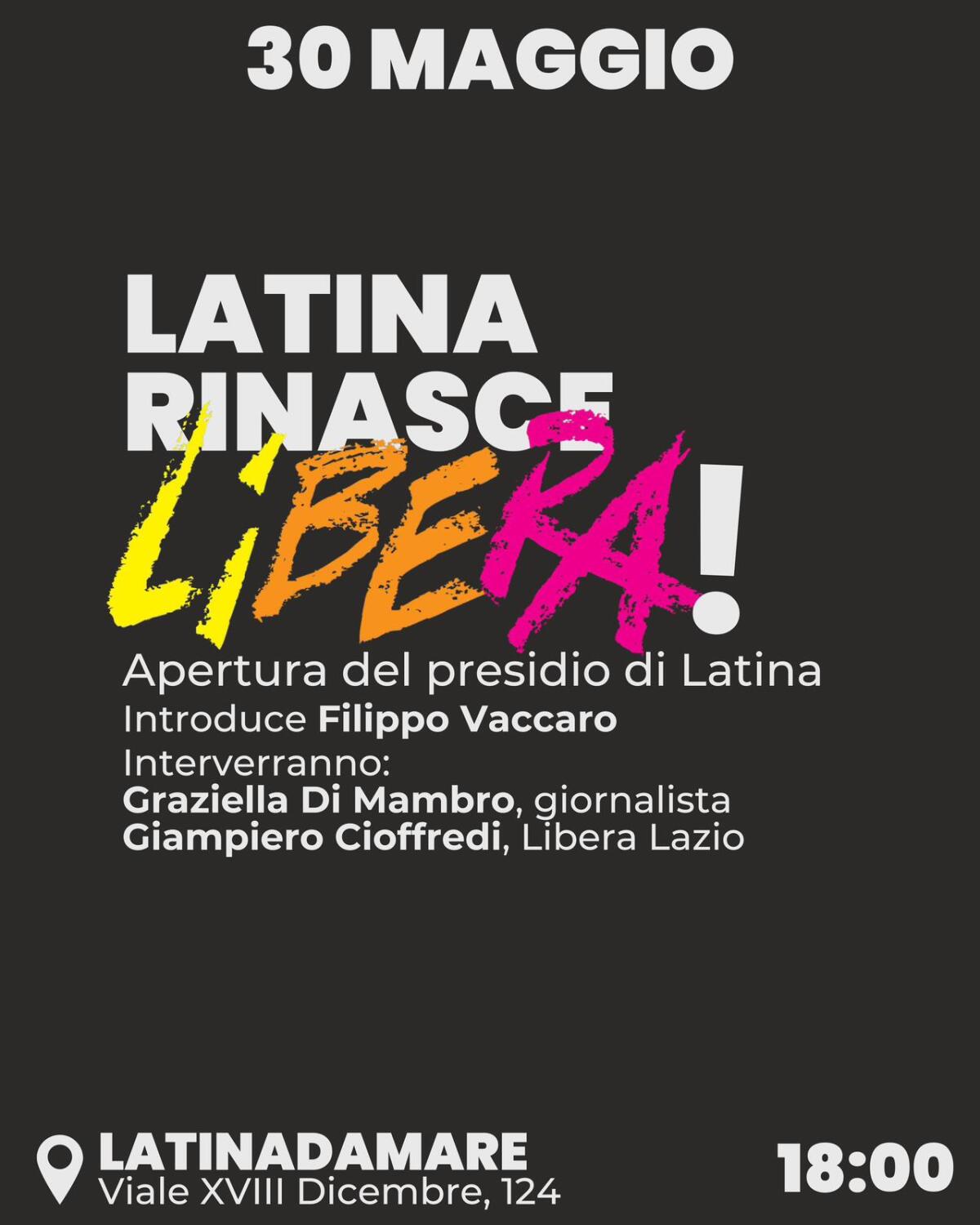 A Latina (ri)nasce il presidio comunale di “LIBERA”. Questo giovedì l’atto fondativo. - 