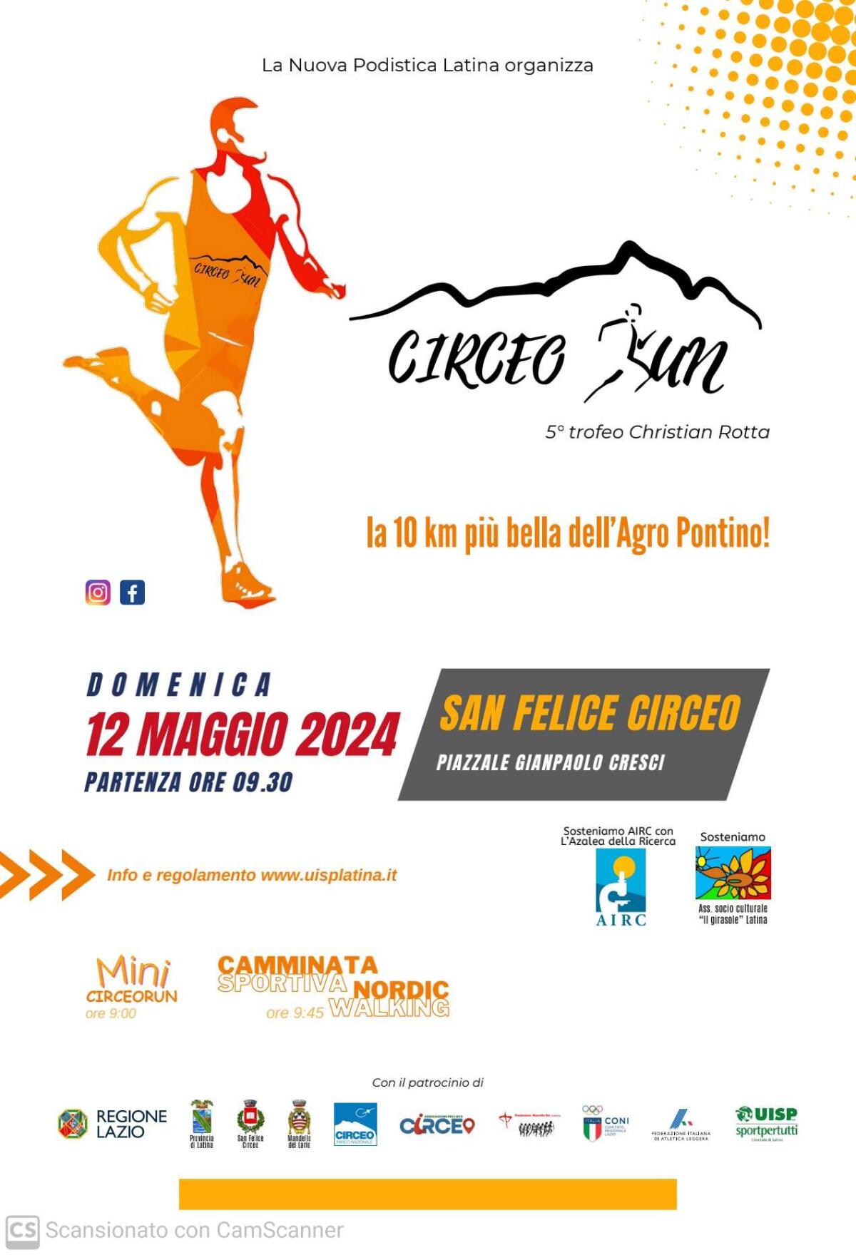 Domenica 12 maggio in scena la quinta edizione della "Circeo Run". - 