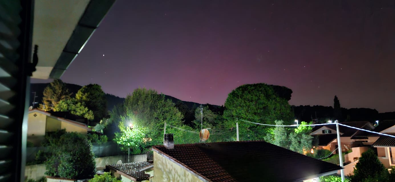 Vista sul monte Artemisio tra Velletri e Lariano (foto Meteo Cloud)