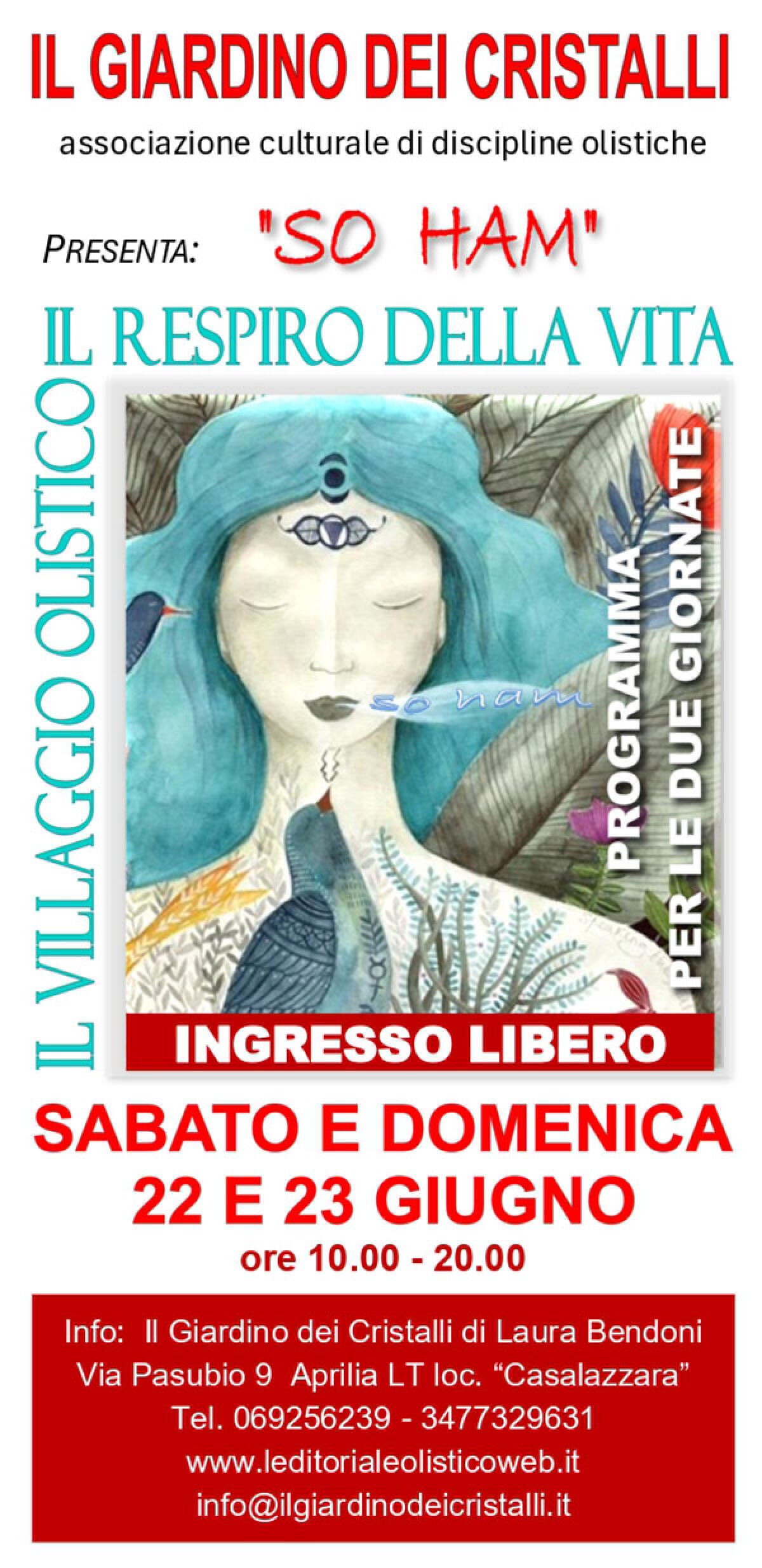 “So Ham” - il Respiro Della Vita: questo weekend il Parco Friuli di Aprilia si trasforma in un villaggio olistico. - 