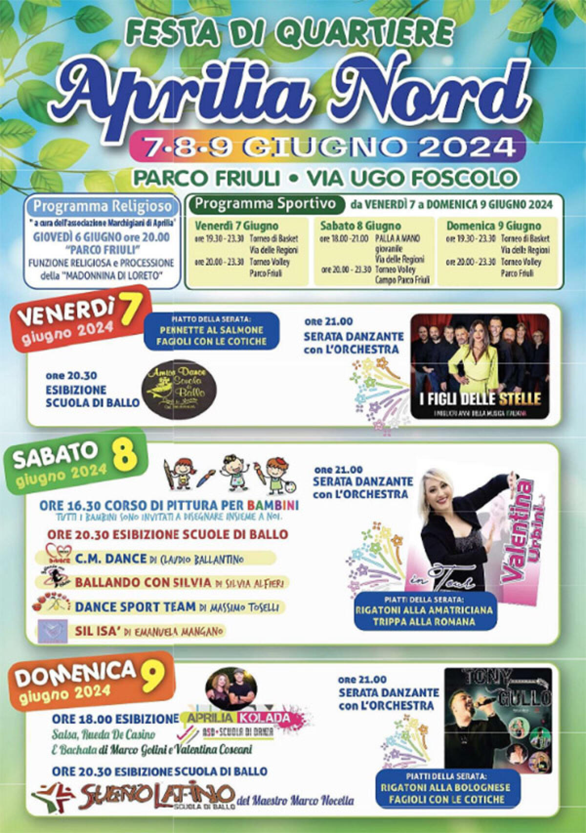 Il Quartiere Aprilia Nord questo fine settimana in festa. - 