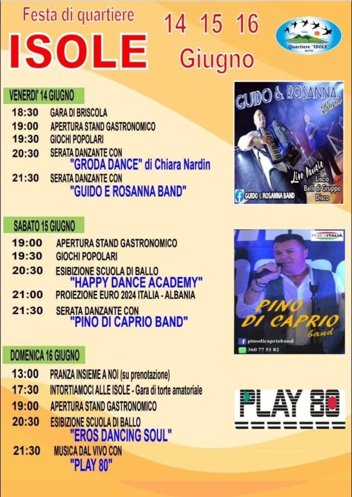 Prosegue al Quartiere Isole di Aprilia "Isole in festa 2024". Ecco il programma del weekend. - 