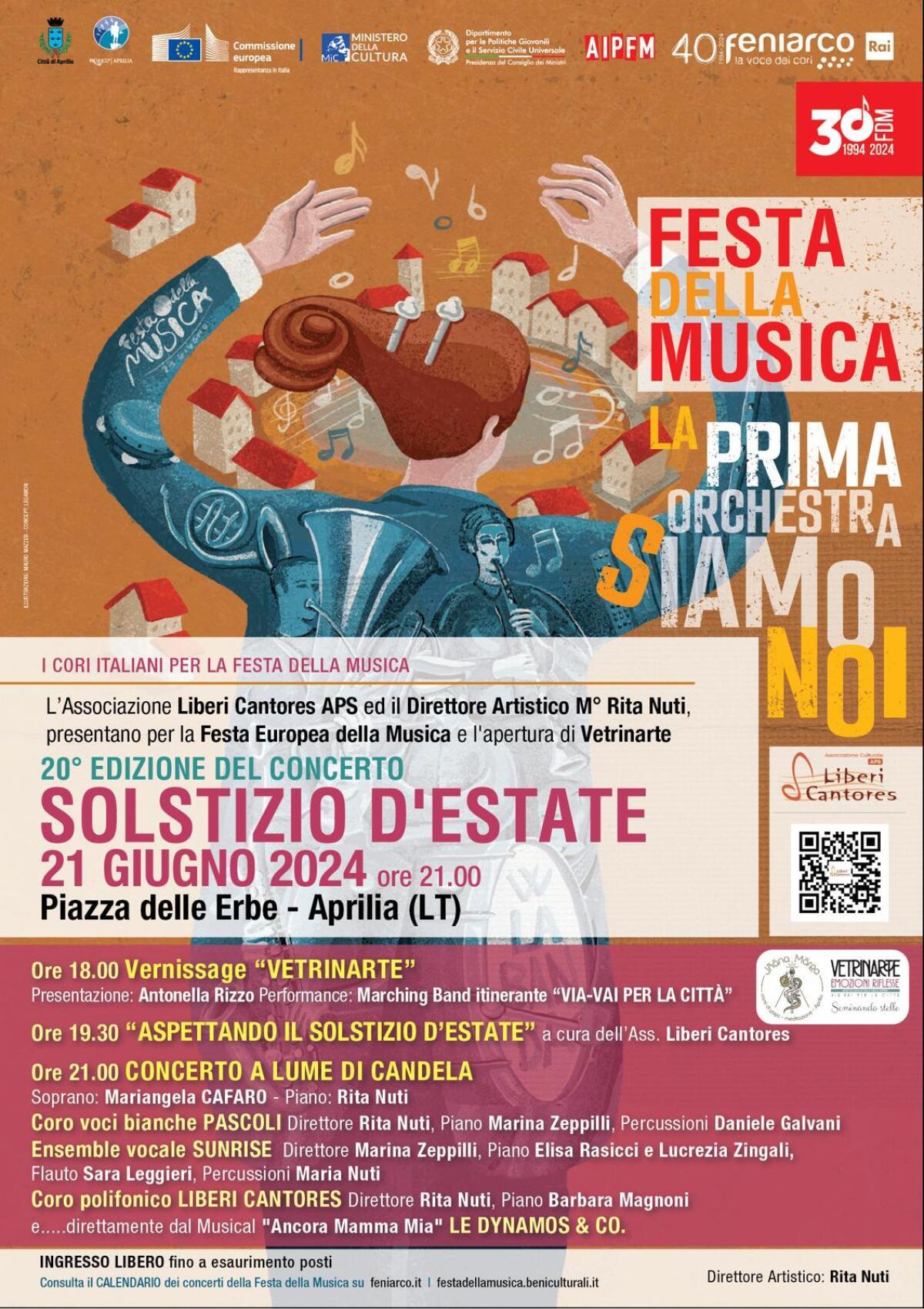 Aprilia - Cresce l'attesa per la XX edizione del concerto "Solstizio d'Estate" - 