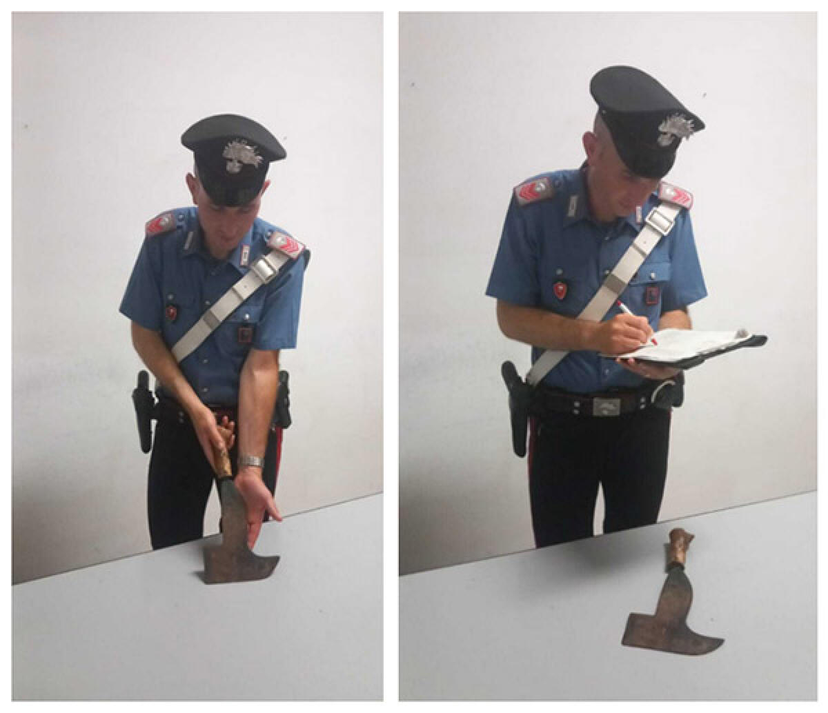 84enne minaccia il figlio con una roncola: i Carabinieri lo denunciano a piede libero. - 