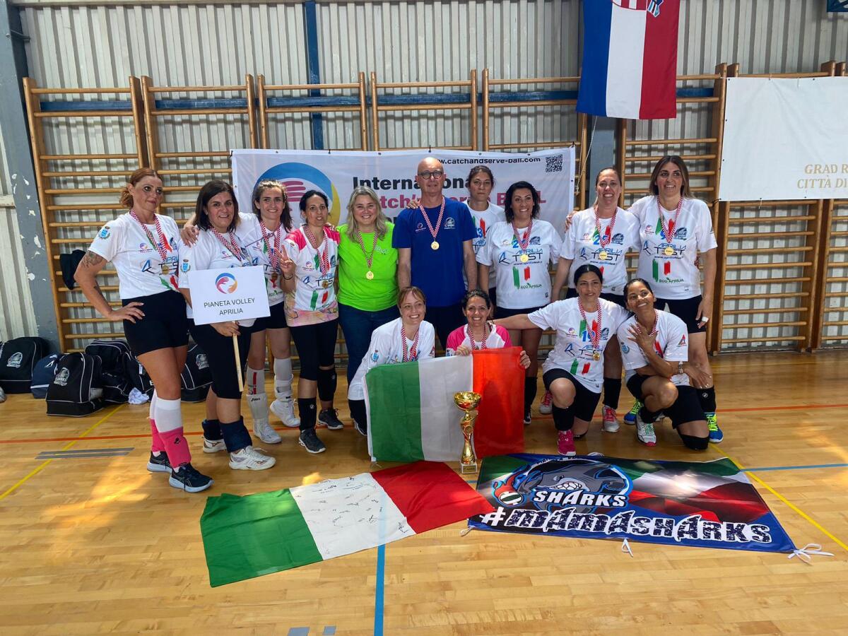 L’Asd Pianeta Volley Aprilia Team vince il titolo europeo di Catch’n Serve Ball in Croazia. - 
