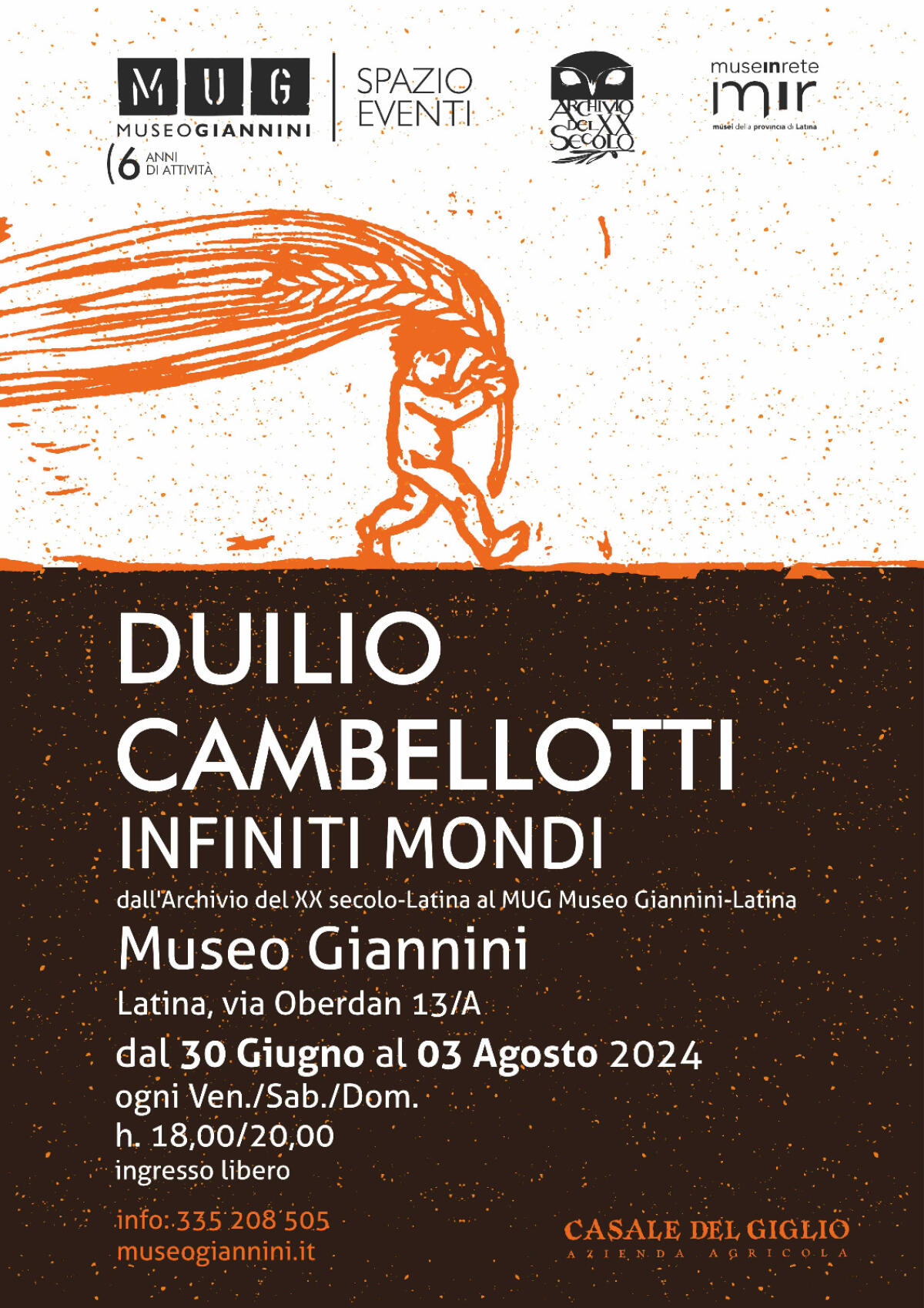 Il MUG museo Giannini di Latina festeggia i suoi 6 anni di attività e inaugurata la mostra “Duilio Cambellotti Infiniti Mondi”. - 