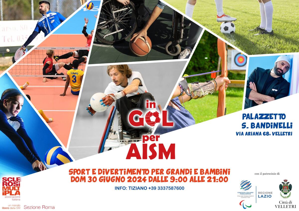 “IN GOL per AISM”: domenica 30 giugno a Velletri - 