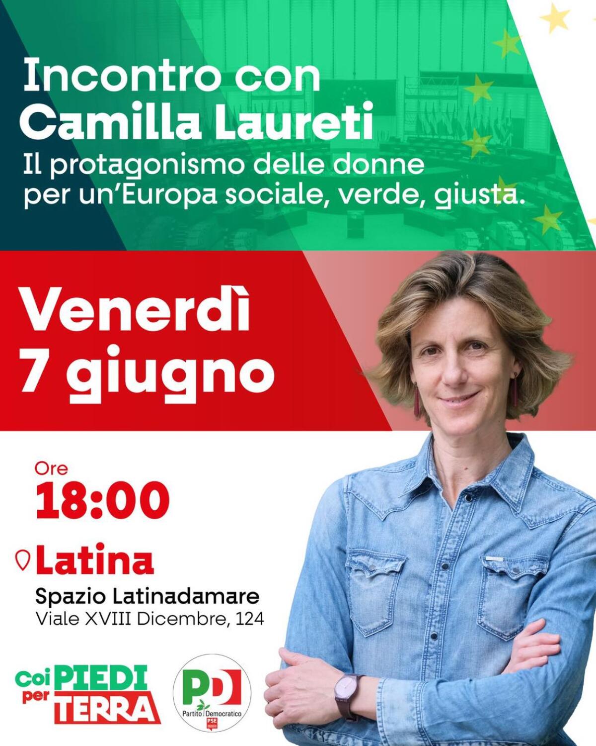 Il protagonismo delle donne: incontro a Latina con l'eurodeputata Camilla Laureti - 
